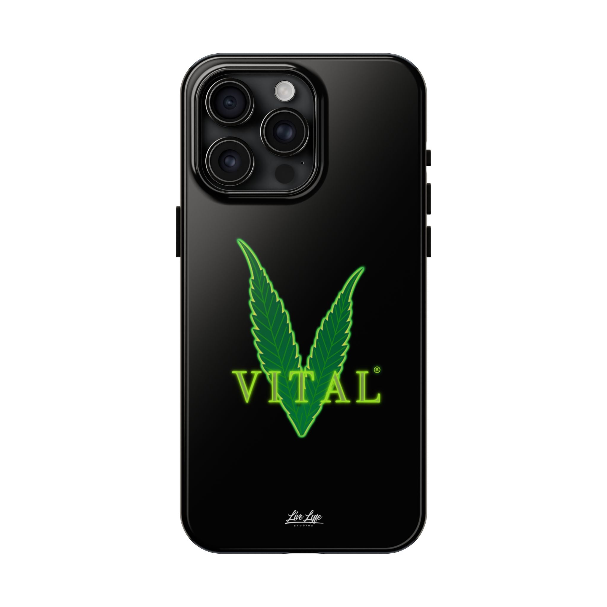 Vital Lyfe Phone Case – Sleek Black Cover