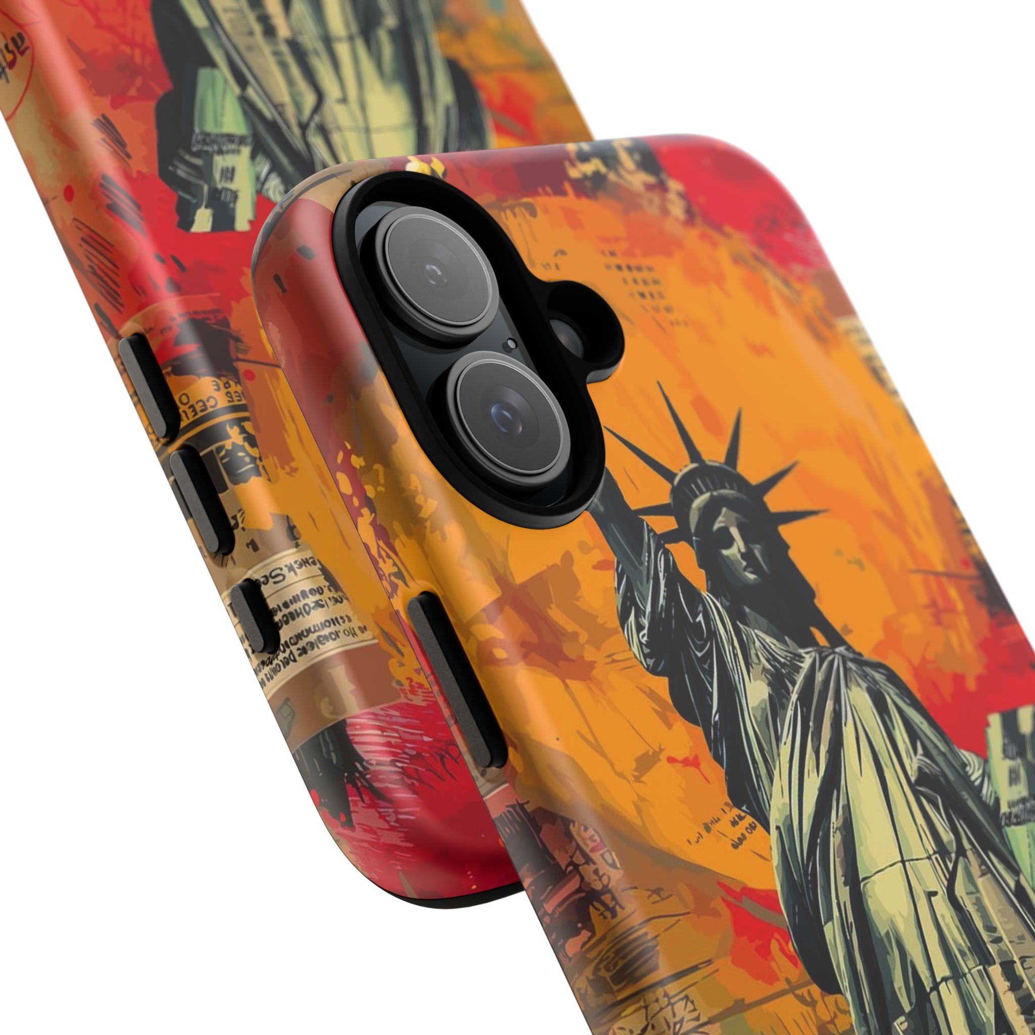 Graffiti Statue of Liberty Phone Case, Tough Cases for iPhone, Unique Phone Cover, Colorful Art Design, Gift for Her, Urban Style