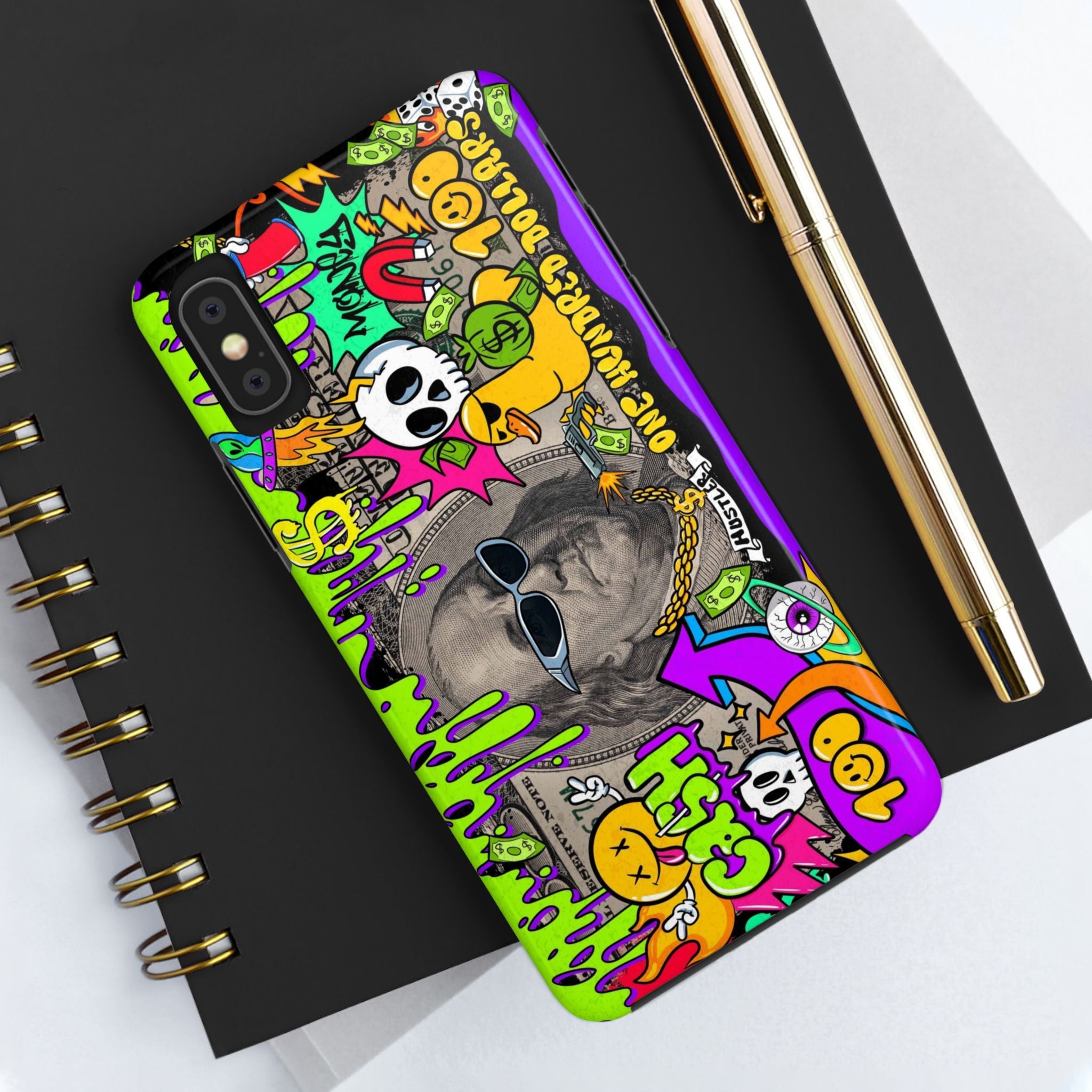 Vibrant Abstract Tough iPhone and Samsung Phone Cases - Funky, Graffiti-Style Protection, Perfect for Teens, Unique Gift, Street Art Lover, Cool Accessories