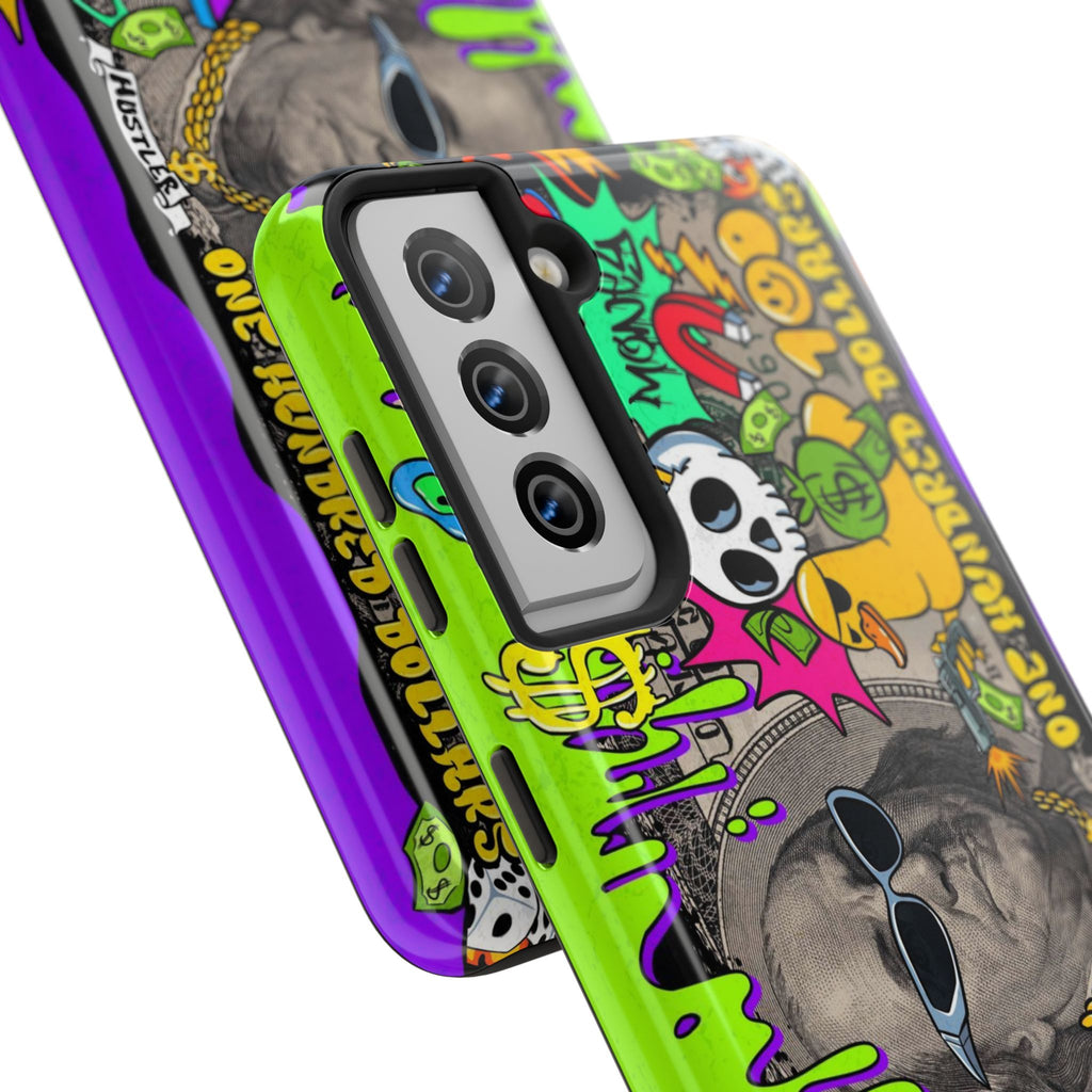 Vibrant Abstract Tough iPhone and Samsung Phone Cases - Funky, Graffiti-Style Protection, Perfect for Teens, Unique Gift, Street Art Lover, Cool Accessories