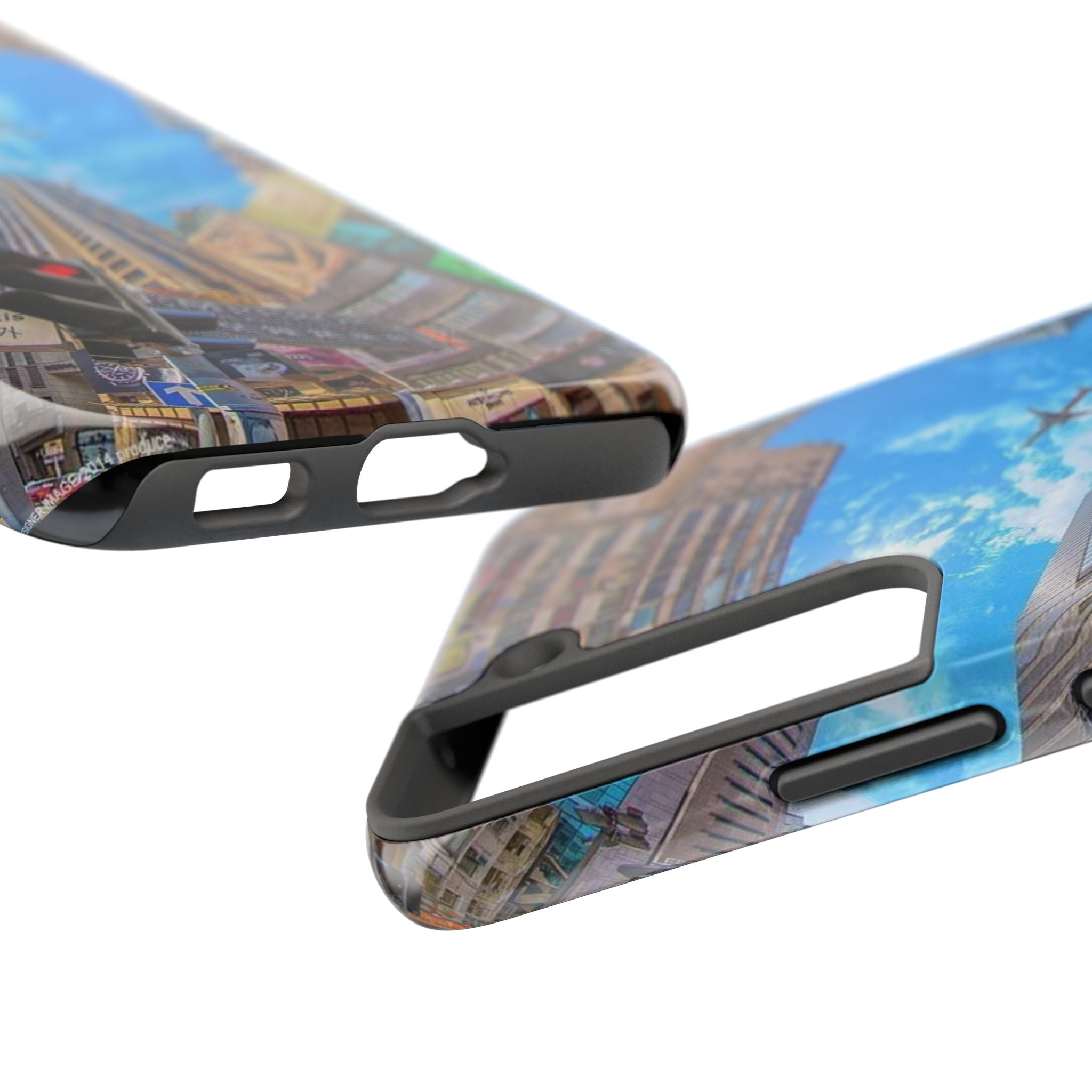 Urban Skyline Tough iPhone Case, Durable Phone Cover, Cityscape Accessory, Gift for Travelers, Urban Style Protection