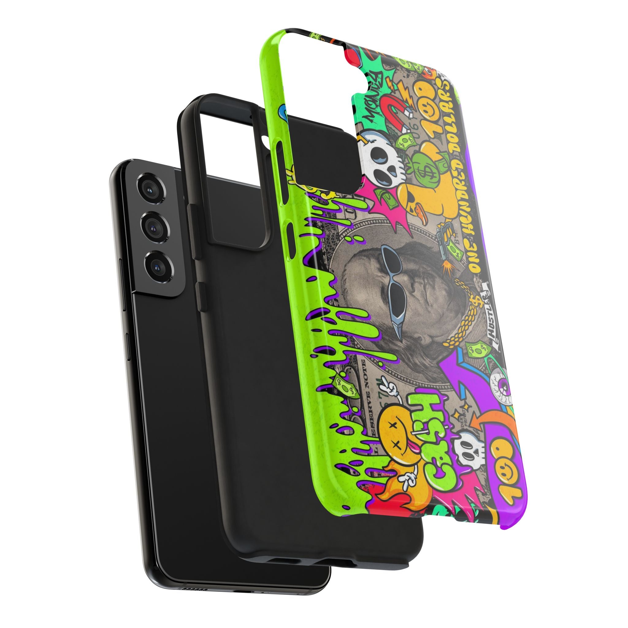 Vibrant Abstract Tough iPhone and Samsung Phone Cases - Funky, Graffiti-Style Protection, Perfect for Teens, Unique Gift, Street Art Lover, Cool Accessories