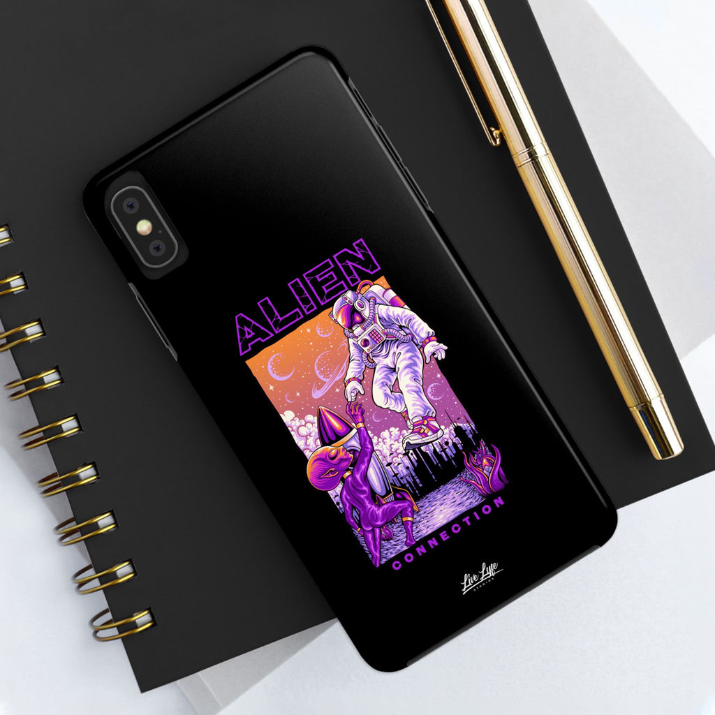 Alien Connection Phone Case – Sleek Black Cover