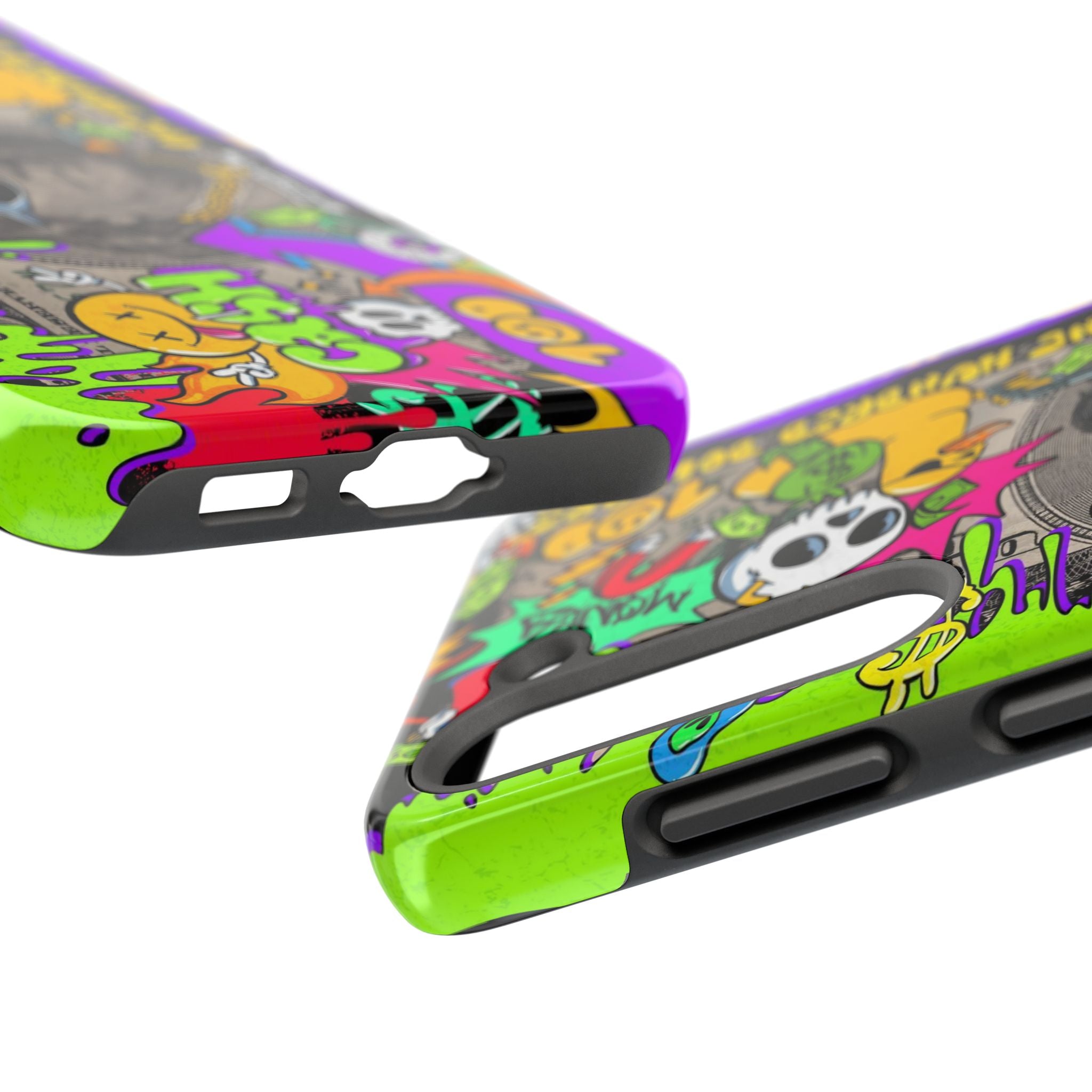 Vibrant Abstract Tough iPhone and Samsung Phone Cases - Funky, Graffiti-Style Protection, Perfect for Teens, Unique Gift, Street Art Lover, Cool Accessories