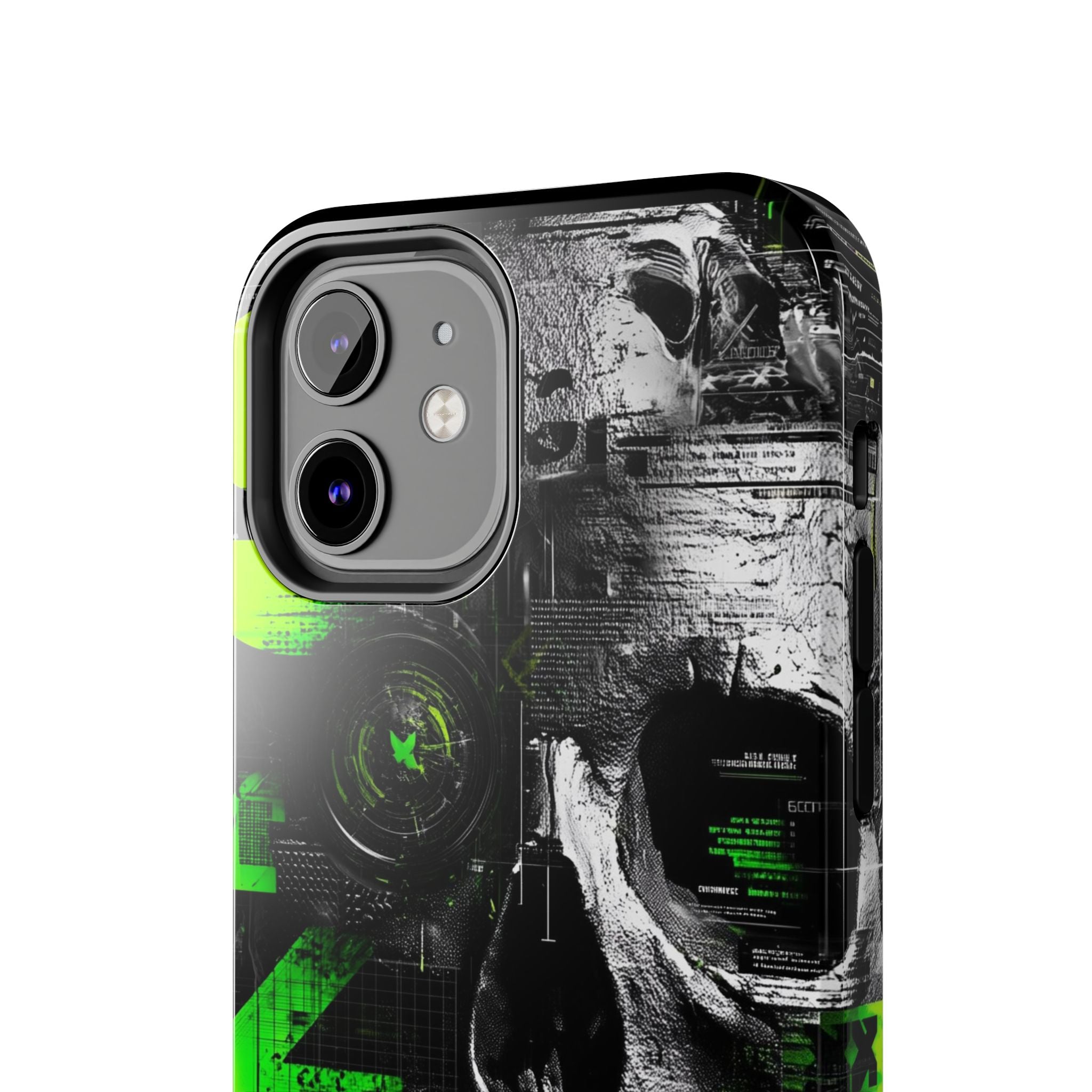 Edgy Skull iPhone Case Tough Protection for Your Device, Unique Design for Gamers, Halloween Gift, Tech Accessories, Bold Aesthetic