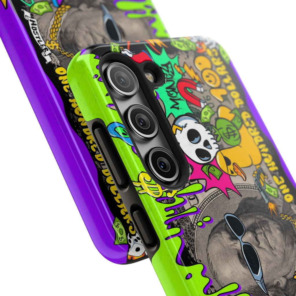 Vibrant Abstract Tough iPhone and Samsung Phone Cases - Funky, Graffiti-Style Protection, Perfect for Teens, Unique Gift, Street Art Lover, Cool Accessories