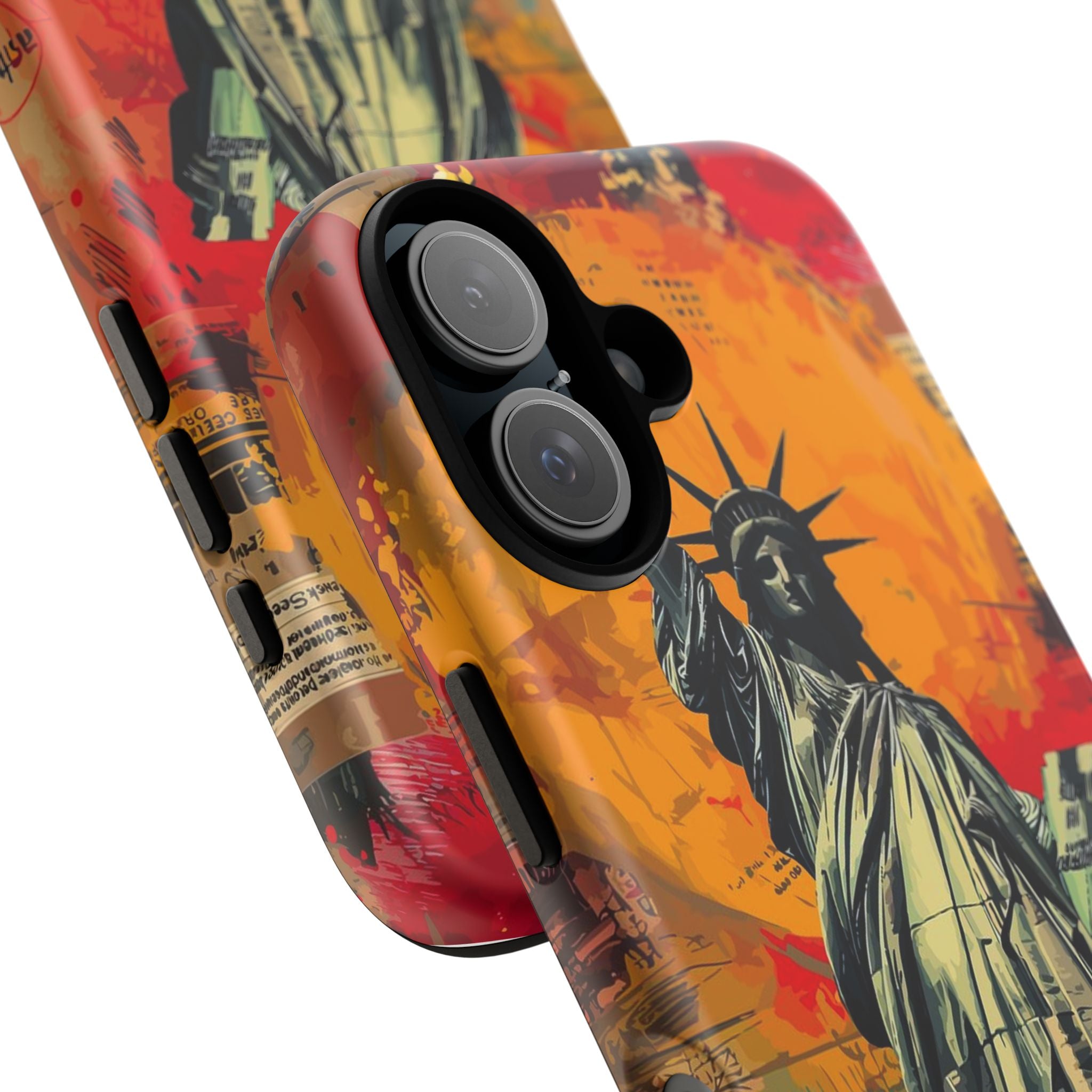 Graffiti Statue of Liberty Phone Case, Tough Cases for iPhone, Unique Phone Cover, Colorful Art Design, Gift for Her, Urban Style