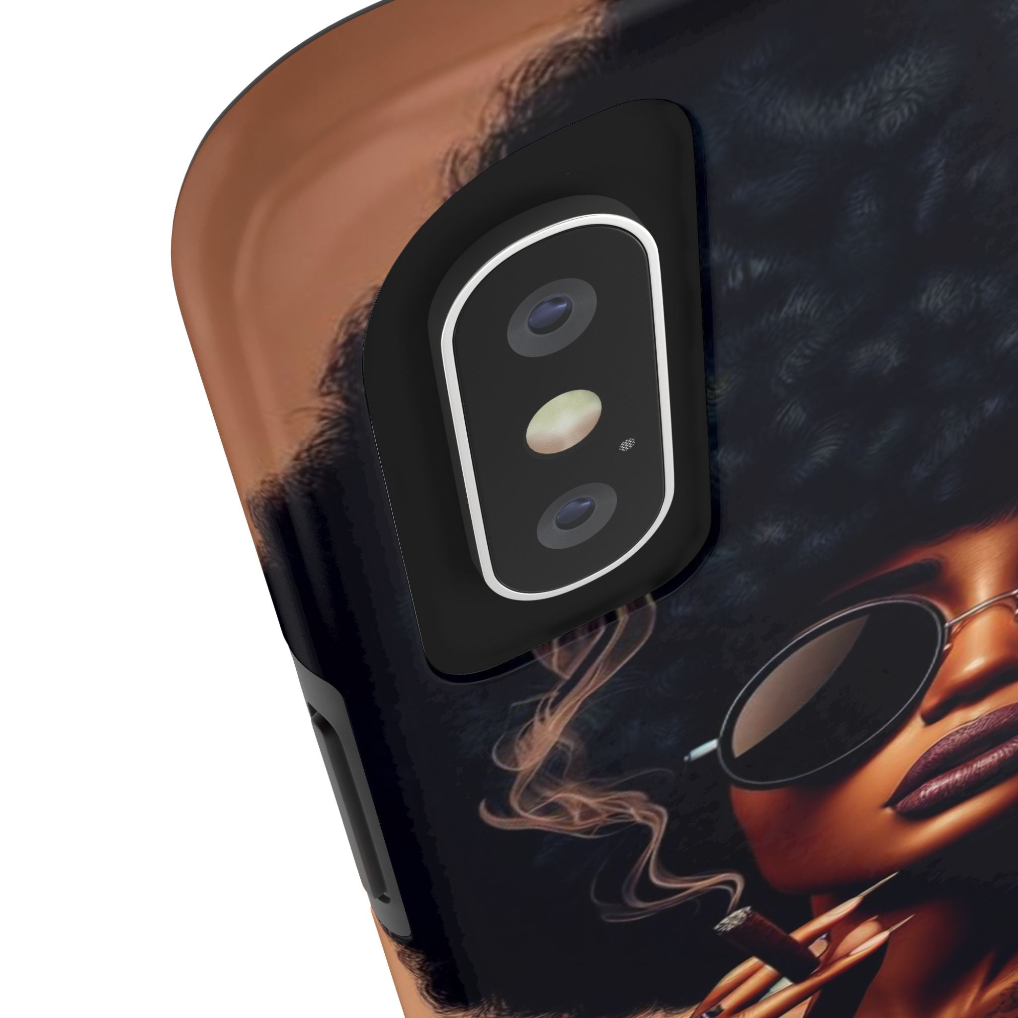 Smoke & Soul Afro Queen Vibe Phone Case, Protective Phone Case