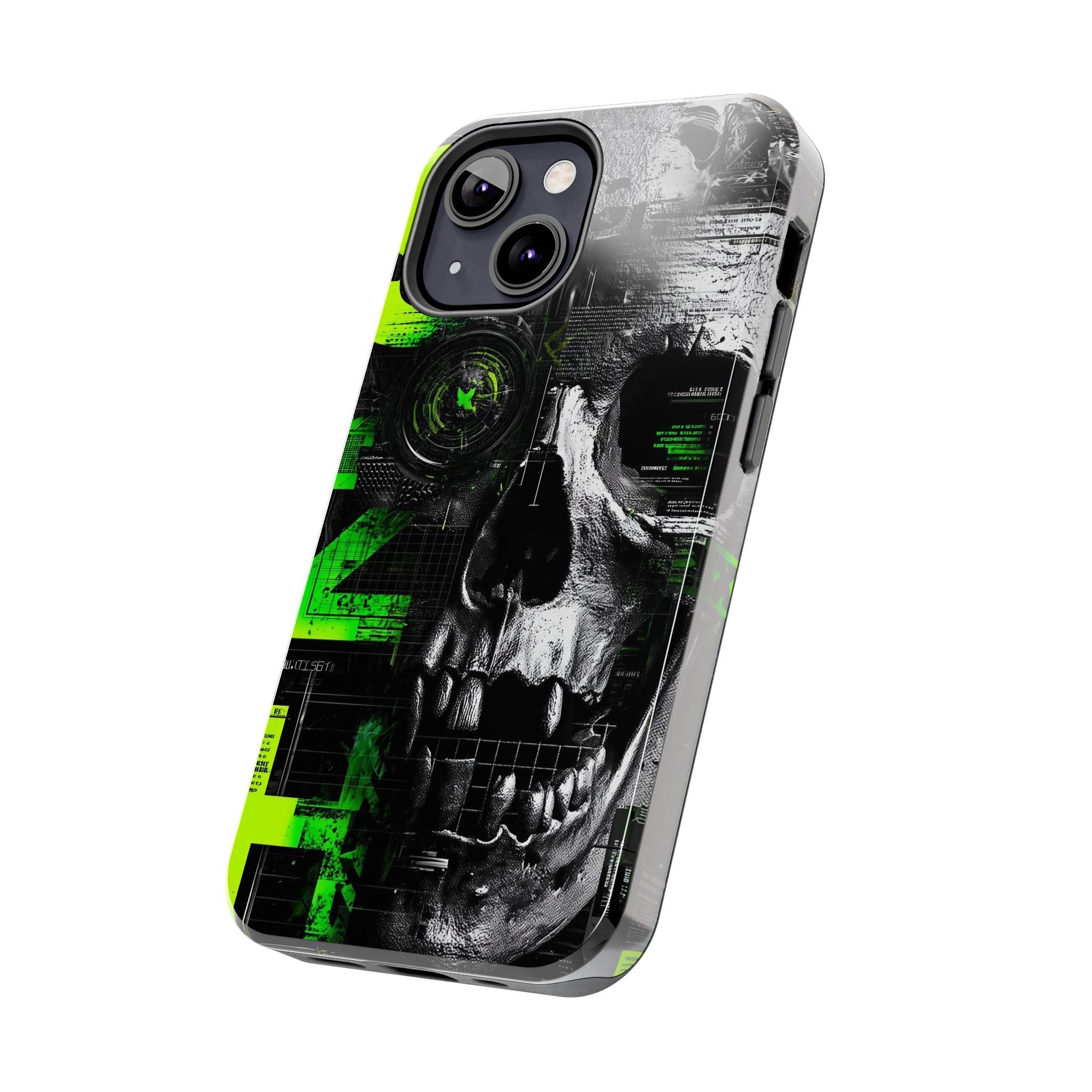 Edgy Skull iPhone Case Tough Protection for Your Device, Unique Design for Gamers, Halloween Gift, Tech Accessories, Bold Aesthetic