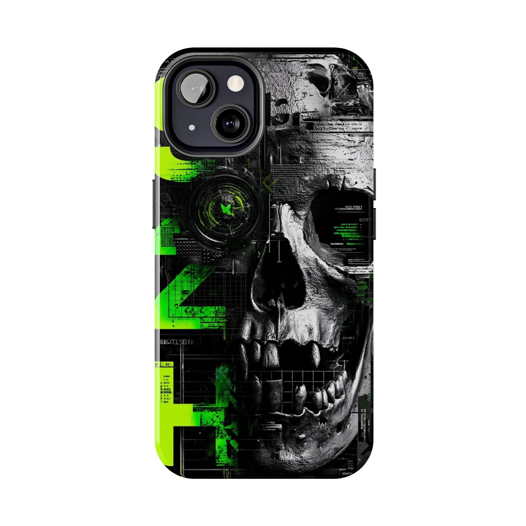 Edgy Skull iPhone Case Tough Protection for Your Device, Unique Design for Gamers, Halloween Gift, Tech Accessories, Bold Aesthetic