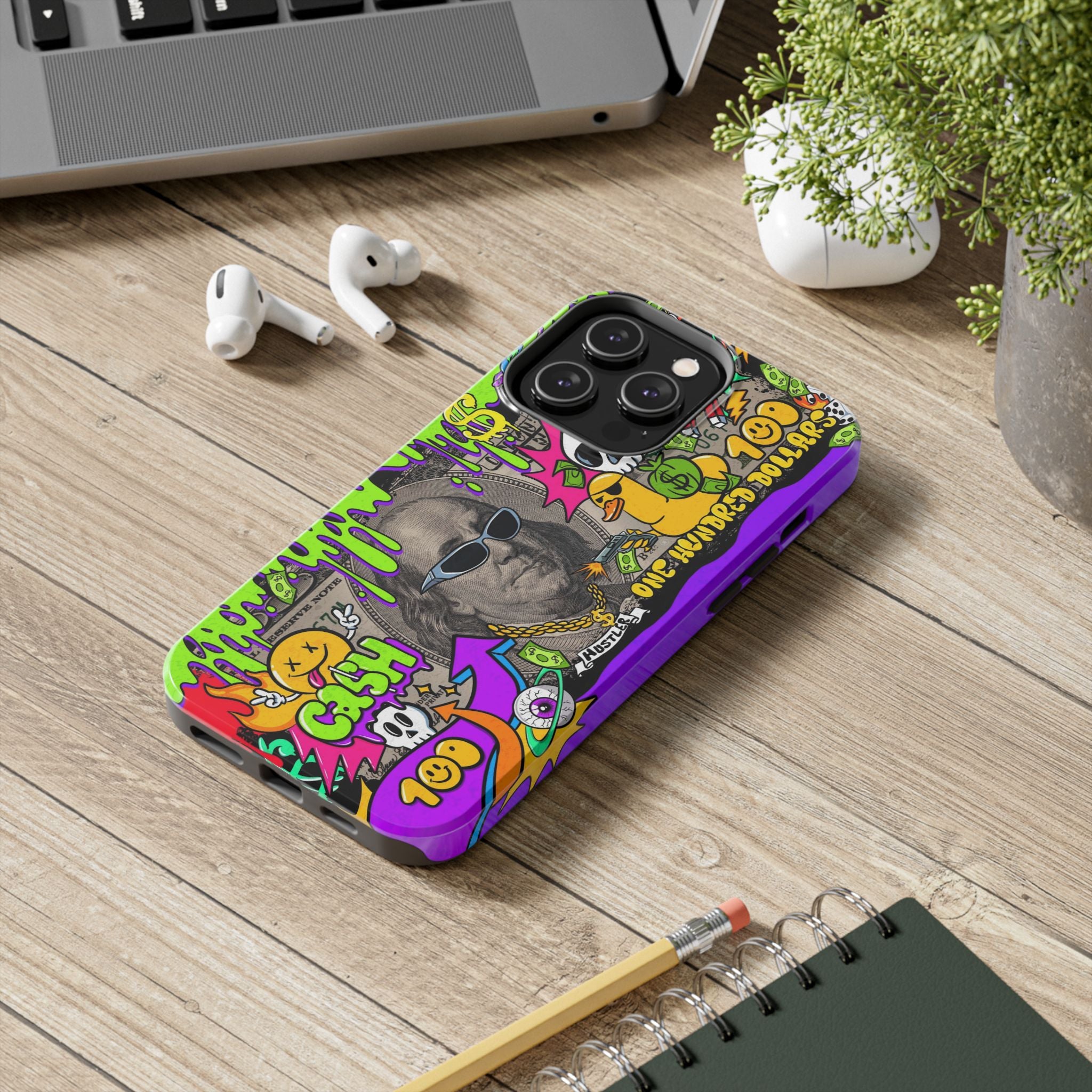 Vibrant Abstract Tough iPhone and Samsung Phone Cases - Funky, Graffiti-Style Protection, Perfect for Teens, Unique Gift, Street Art Lover, Cool Accessories
