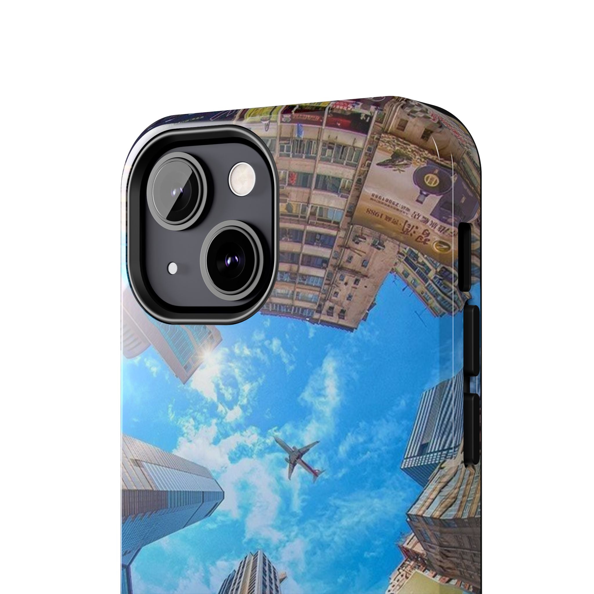 Urban Skyline Tough iPhone Case, Durable Phone Cover, Cityscape Accessory, Gift for Travelers, Urban Style Protection
