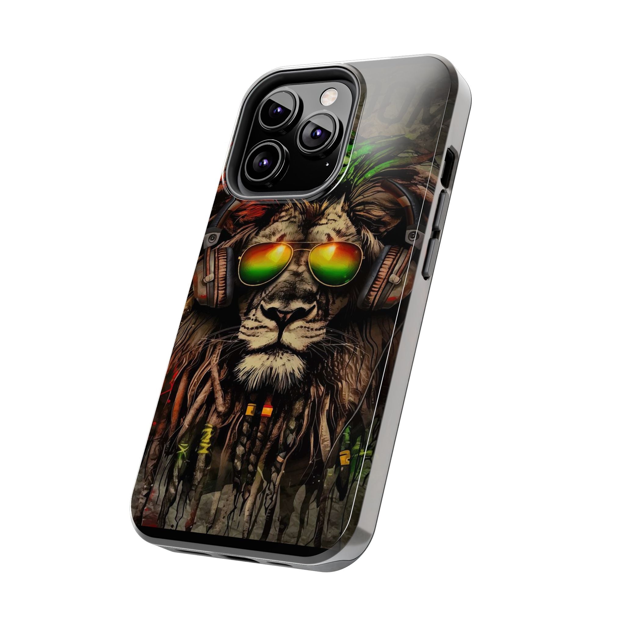 Reggae Lion Iphone Phone Case - Tough Phone Cases for Music Lovers, Gift for Rasta Fans, Vibrant Phone Cover, Unique Phone Accessories, [...]