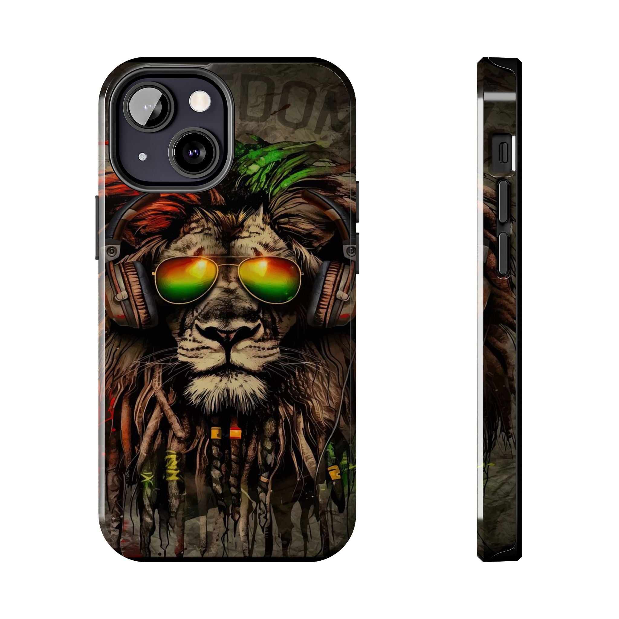 Reggae Lion Iphone Phone Case - Tough Phone Cases for Music Lovers, Gift for Rasta Fans, Vibrant Phone Cover, Unique Phone Accessories, [...]