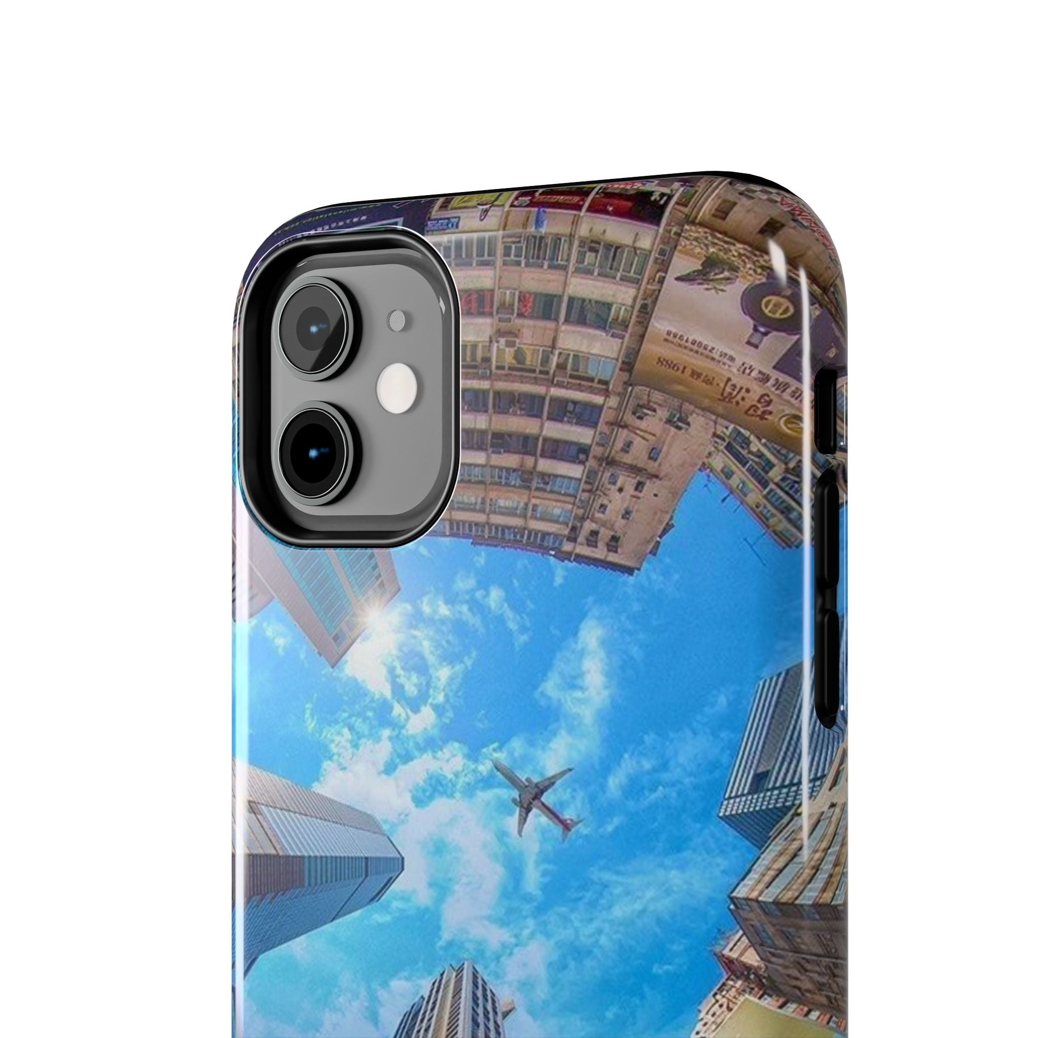 Urban Skyline Tough iPhone Case, Durable Phone Cover, Cityscape Accessory, Gift for Travelers, Urban Style Protection