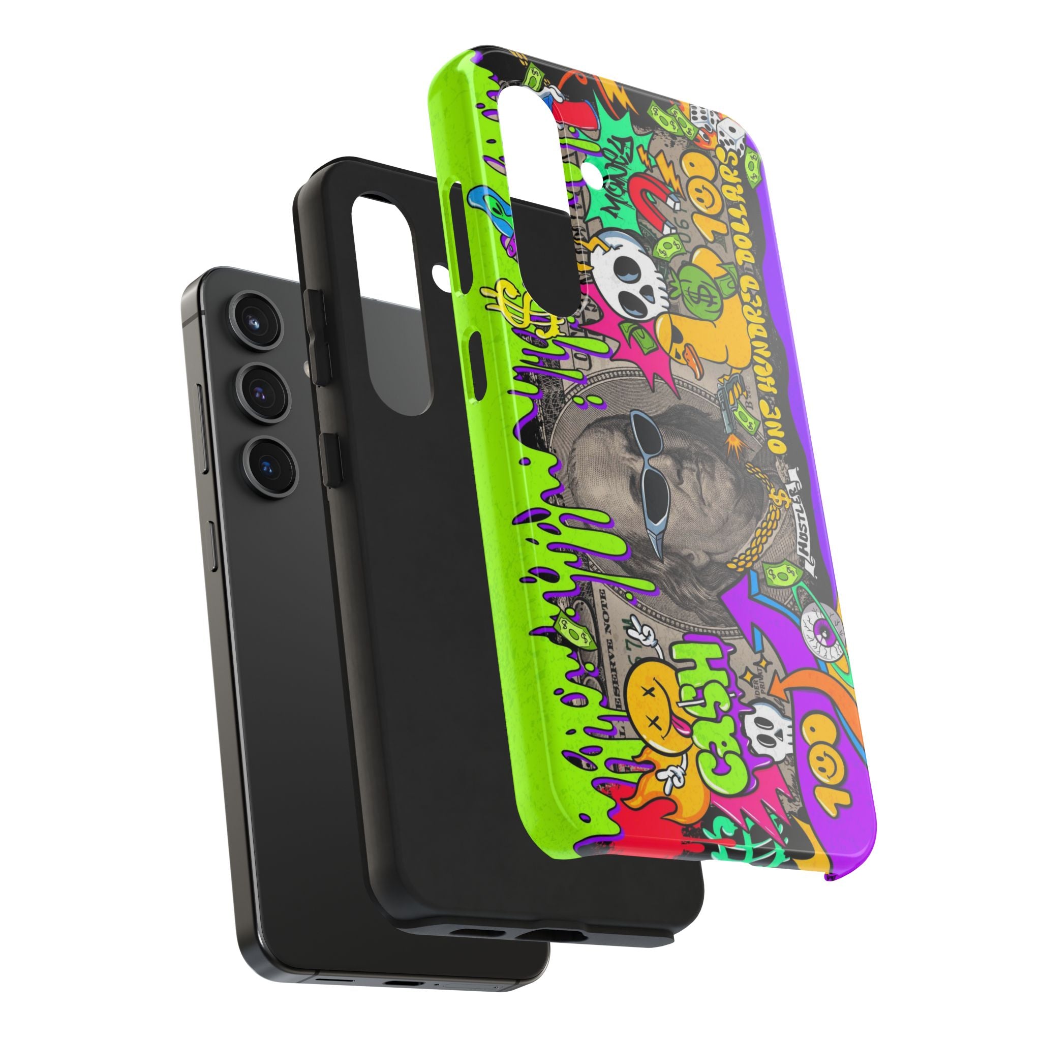 Vibrant Abstract Tough iPhone and Samsung Phone Cases - Funky, Graffiti-Style Protection, Perfect for Teens, Unique Gift, Street Art Lover, Cool Accessories