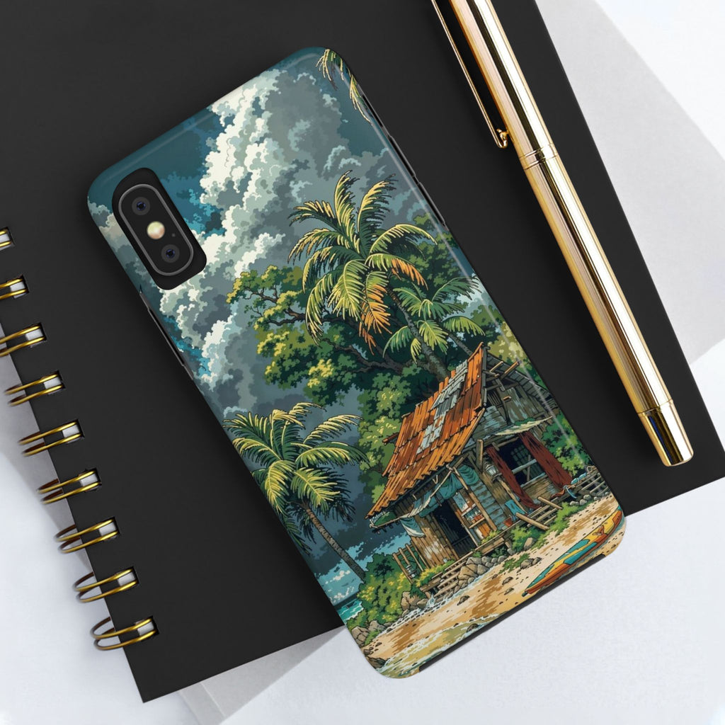 Tropical Paradise Tough iPhone and Samsung Cases - Beach Vibe, Summer Gift, Durable Protection for Adventure Lovers, Coastal Decor, Phone Accessories