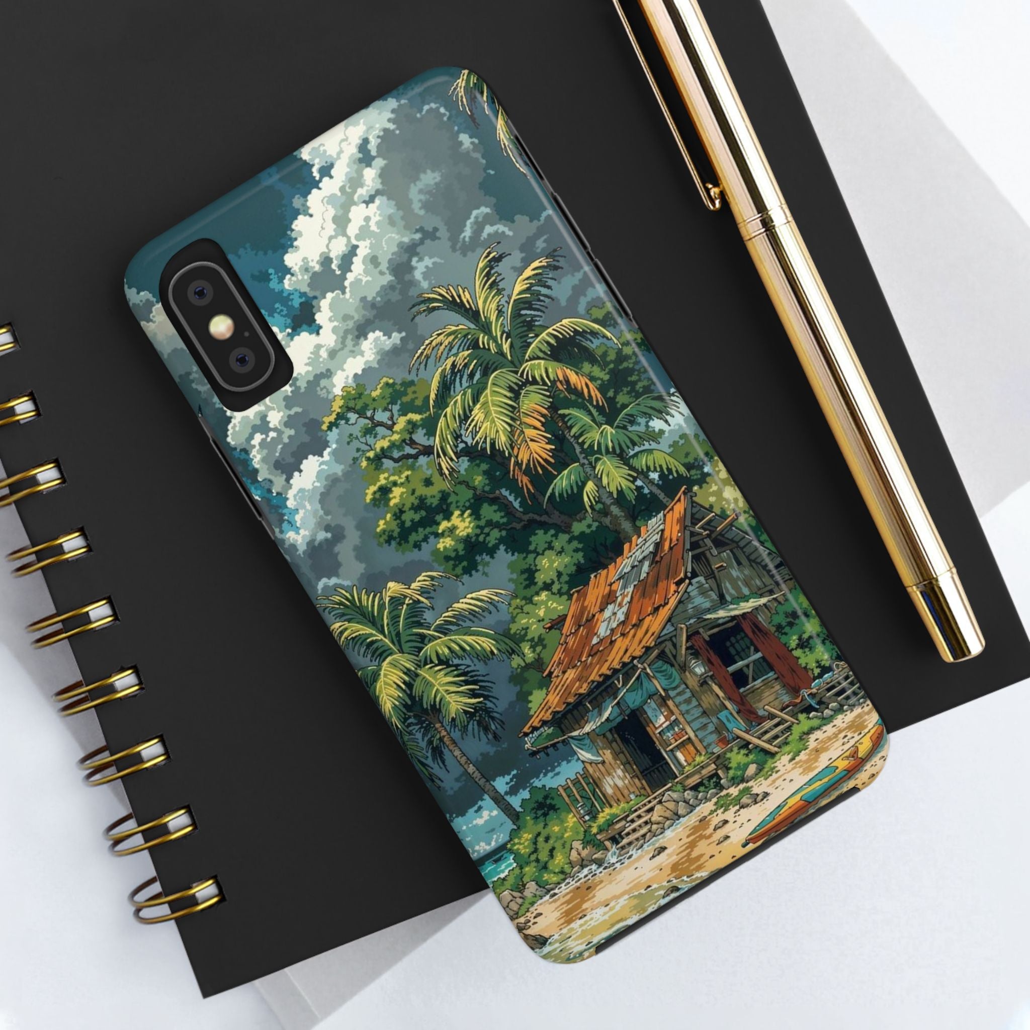 Tropical Paradise Tough iPhone and Samsung Cases - Beach Vibe, Summer Gift, Durable Protection for Adventure Lovers, Coastal Decor, Phone Accessories