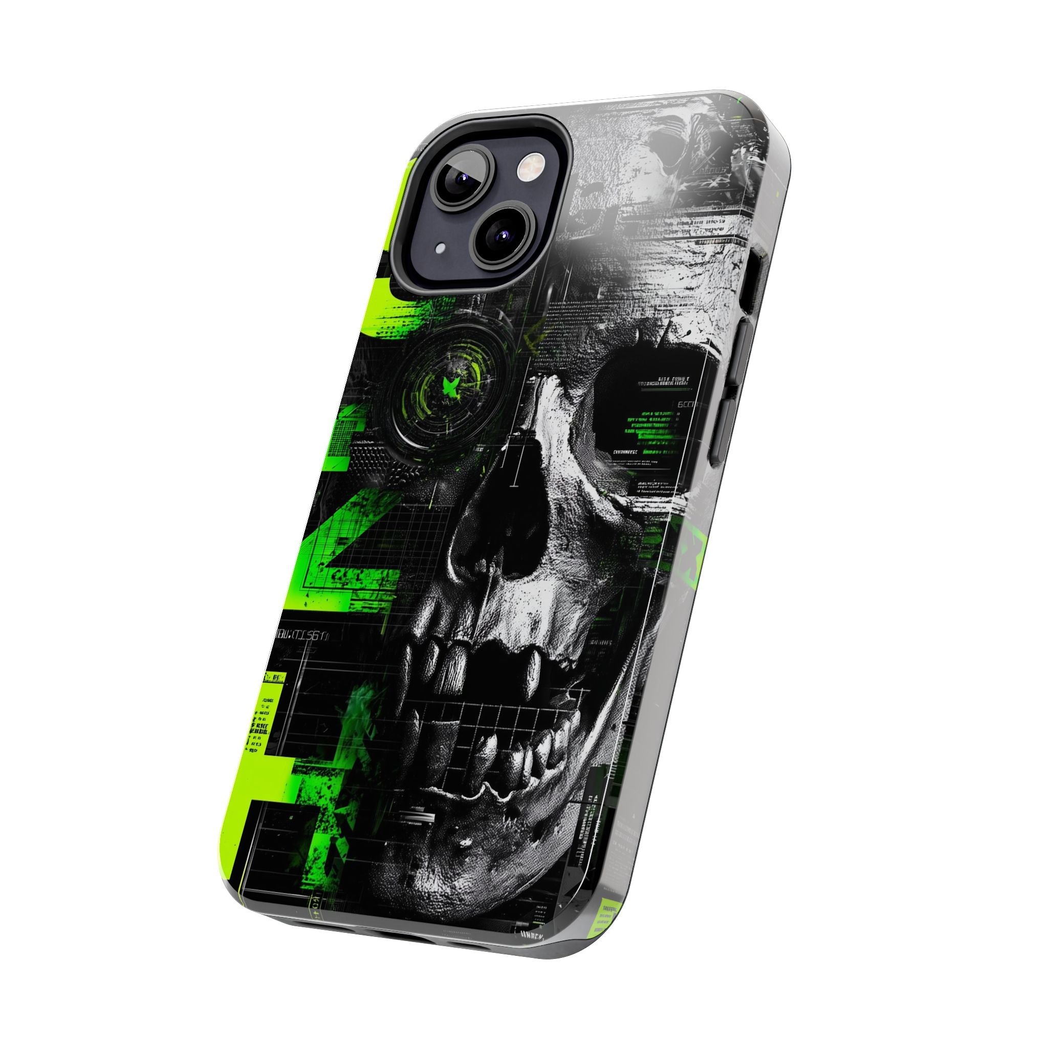 Edgy Skull iPhone Case Tough Protection for Your Device, Unique Design for Gamers, Halloween Gift, Tech Accessories, Bold Aesthetic