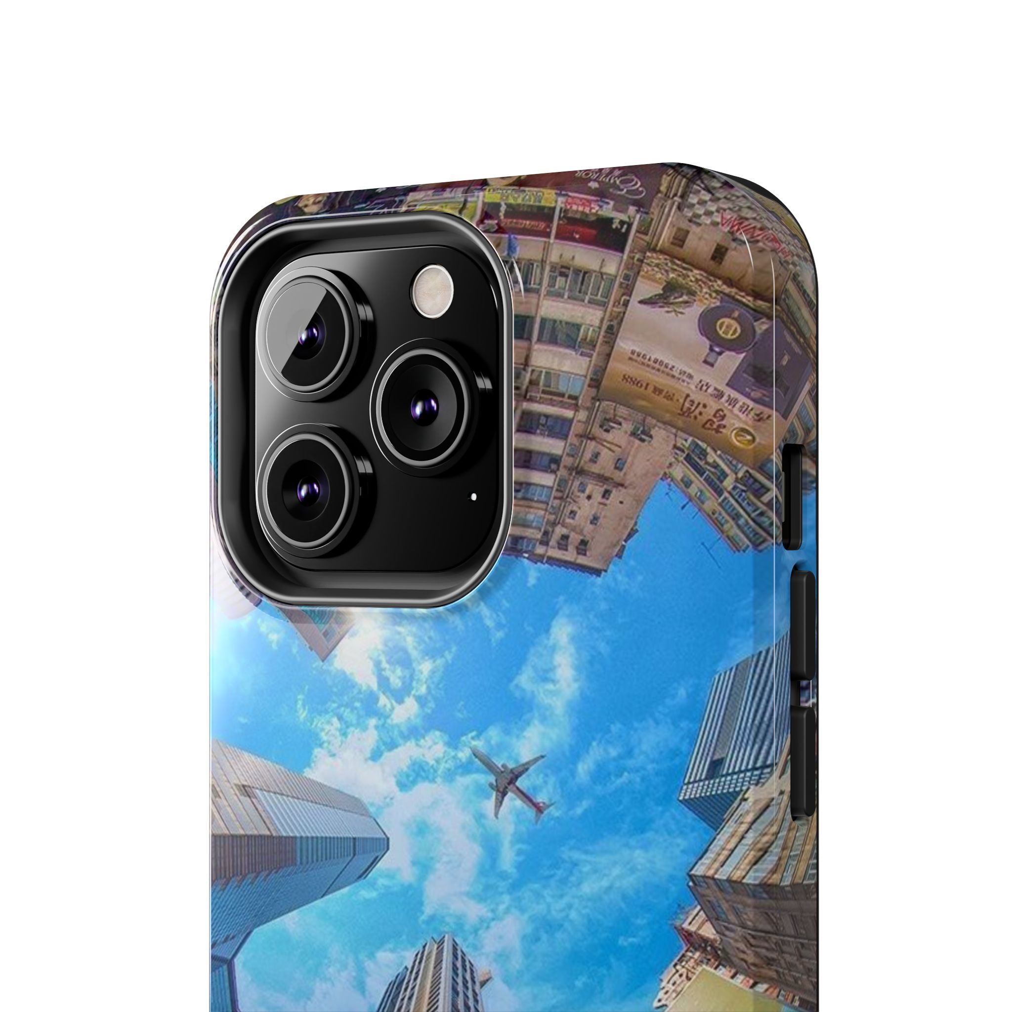 Urban Skyline Tough iPhone Case, Durable Phone Cover, Cityscape Accessory, Gift for Travelers, Urban Style Protection