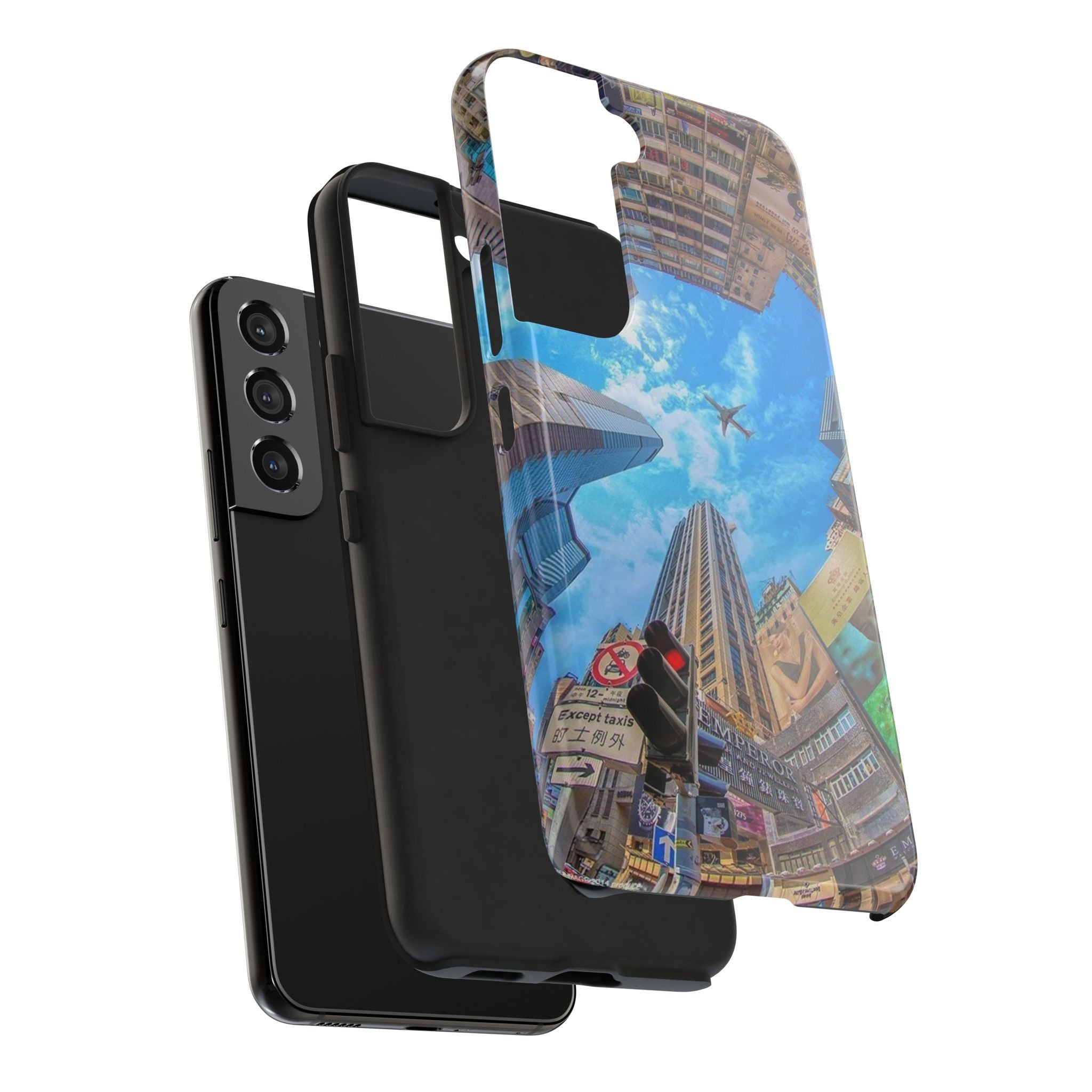 Urban Skyline Tough iPhone Case, Durable Phone Cover, Cityscape Accessory, Gift for Travelers, Urban Style Protection