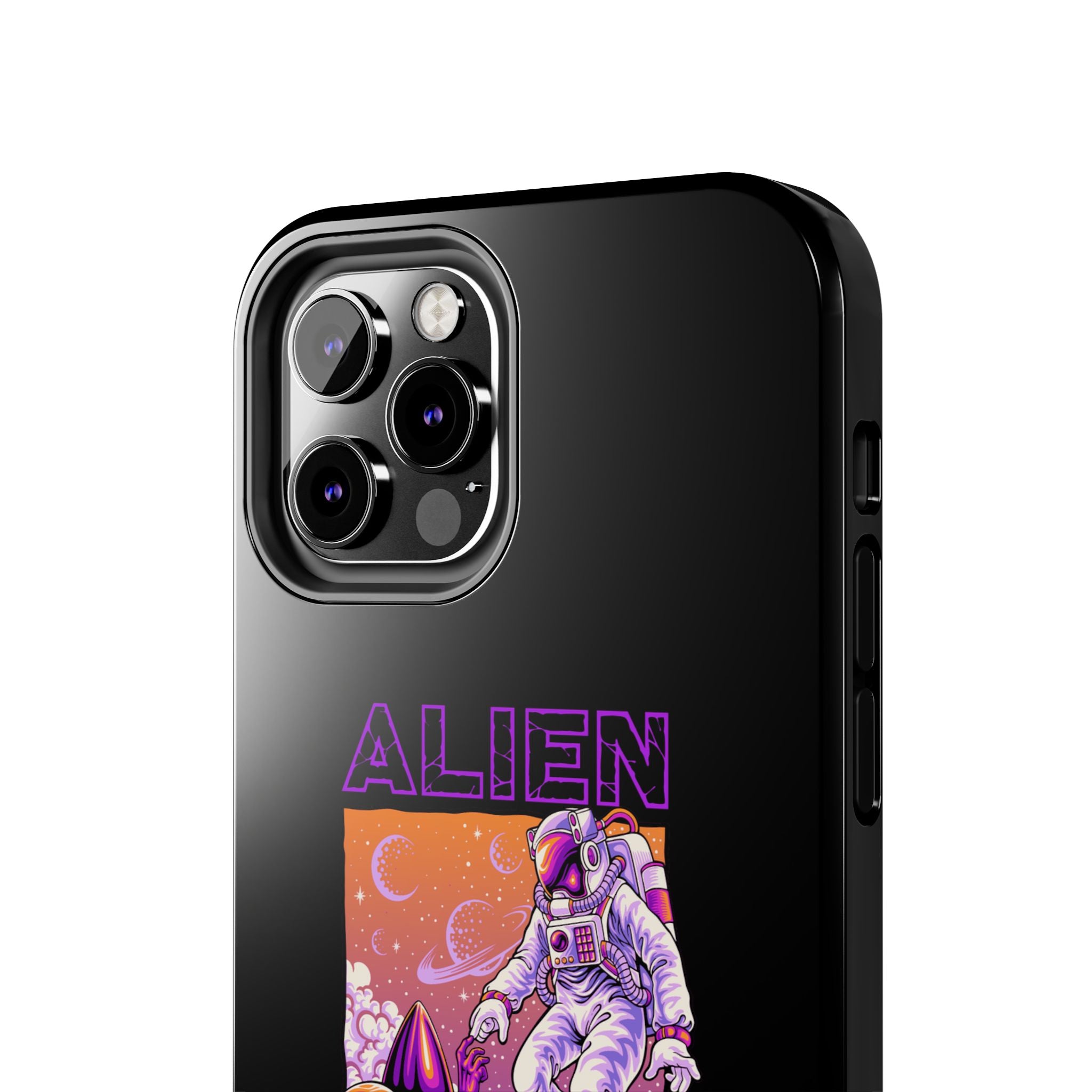 Alien Connection Phone Case – Sleek Black Cover