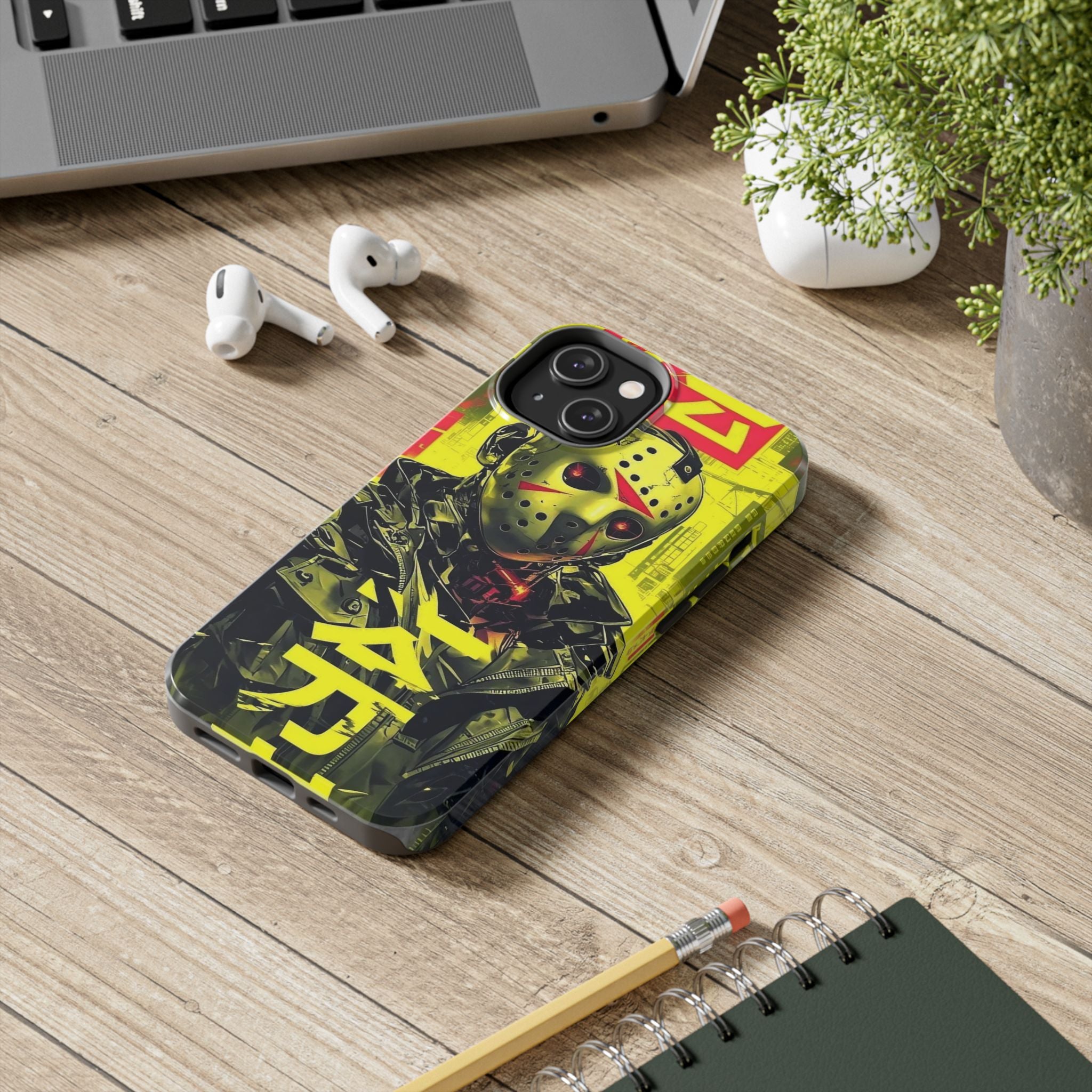 Cyberpunk Tough Phone Case - Unique Tech Accessory for Gamers, Gift for Birthdays, Holidays, Phone Protection, Stylish Design