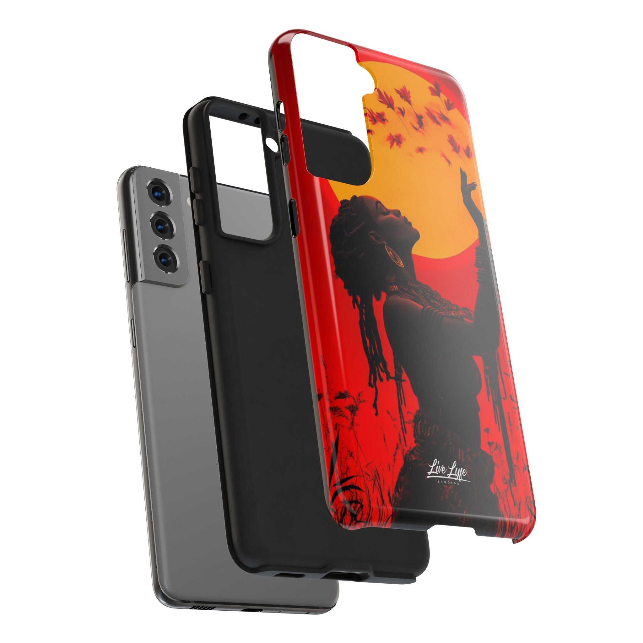Sunset Spirit, Rasta Soul Awakening Phone Case
