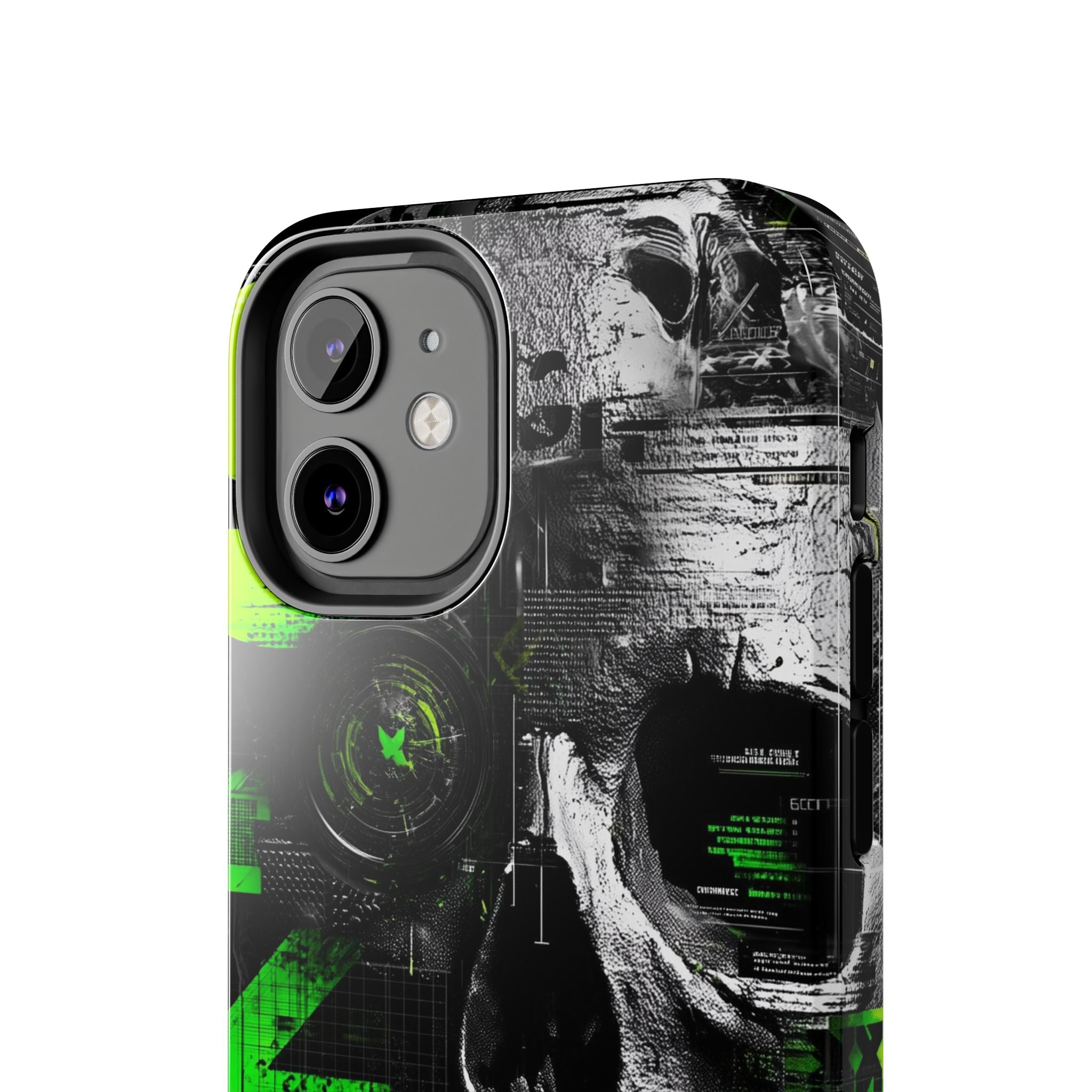 Edgy Skull iPhone Case Tough Protection for Your Device, Unique Design for Gamers, Halloween Gift, Tech Accessories, Bold Aesthetic