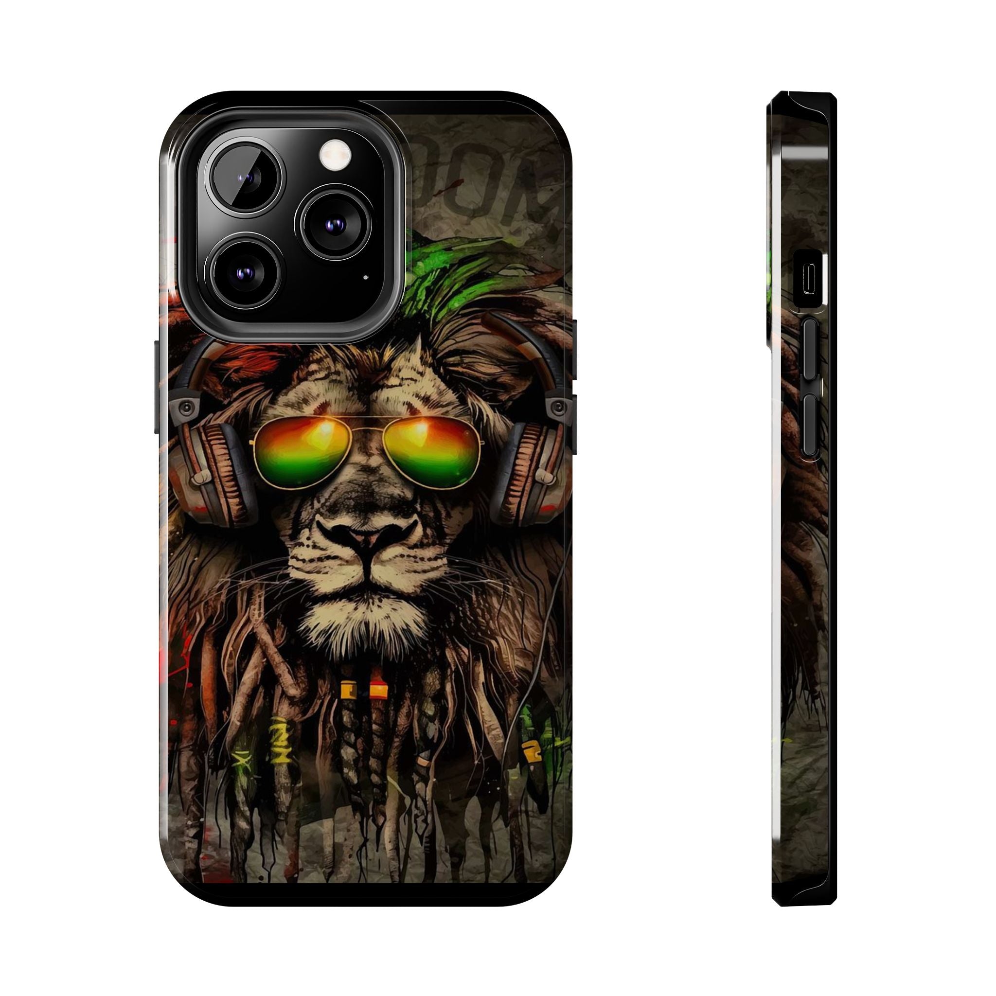 Reggae Lion Iphone Phone Case - Tough Phone Cases for Music Lovers, Gift for Rasta Fans, Vibrant Phone Cover, Unique Phone Accessories, [...]