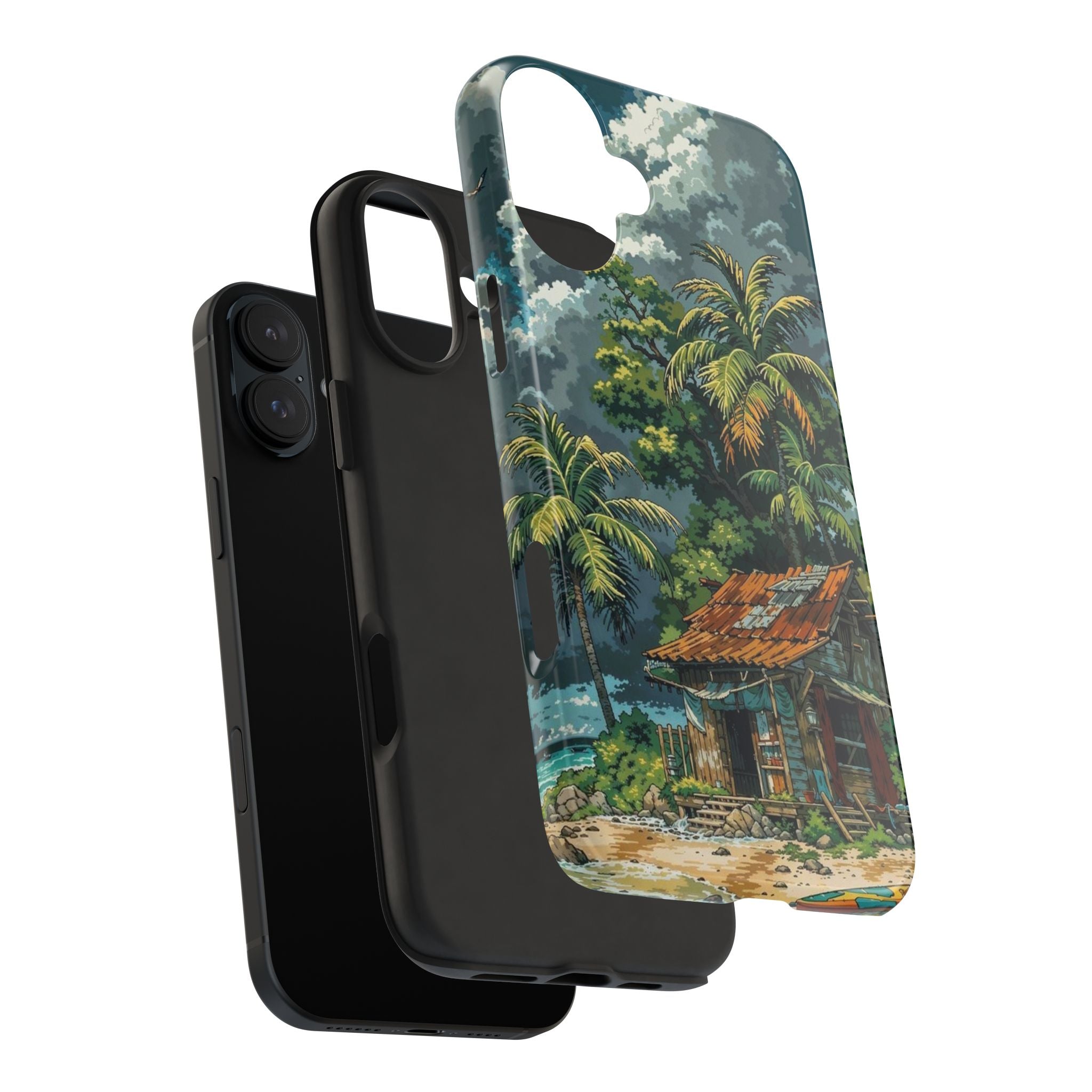 Tropical Paradise Tough iPhone and Samsung Cases - Beach Vibe, Summer Gift, Durable Protection for Adventure Lovers, Coastal Decor, Phone Accessories