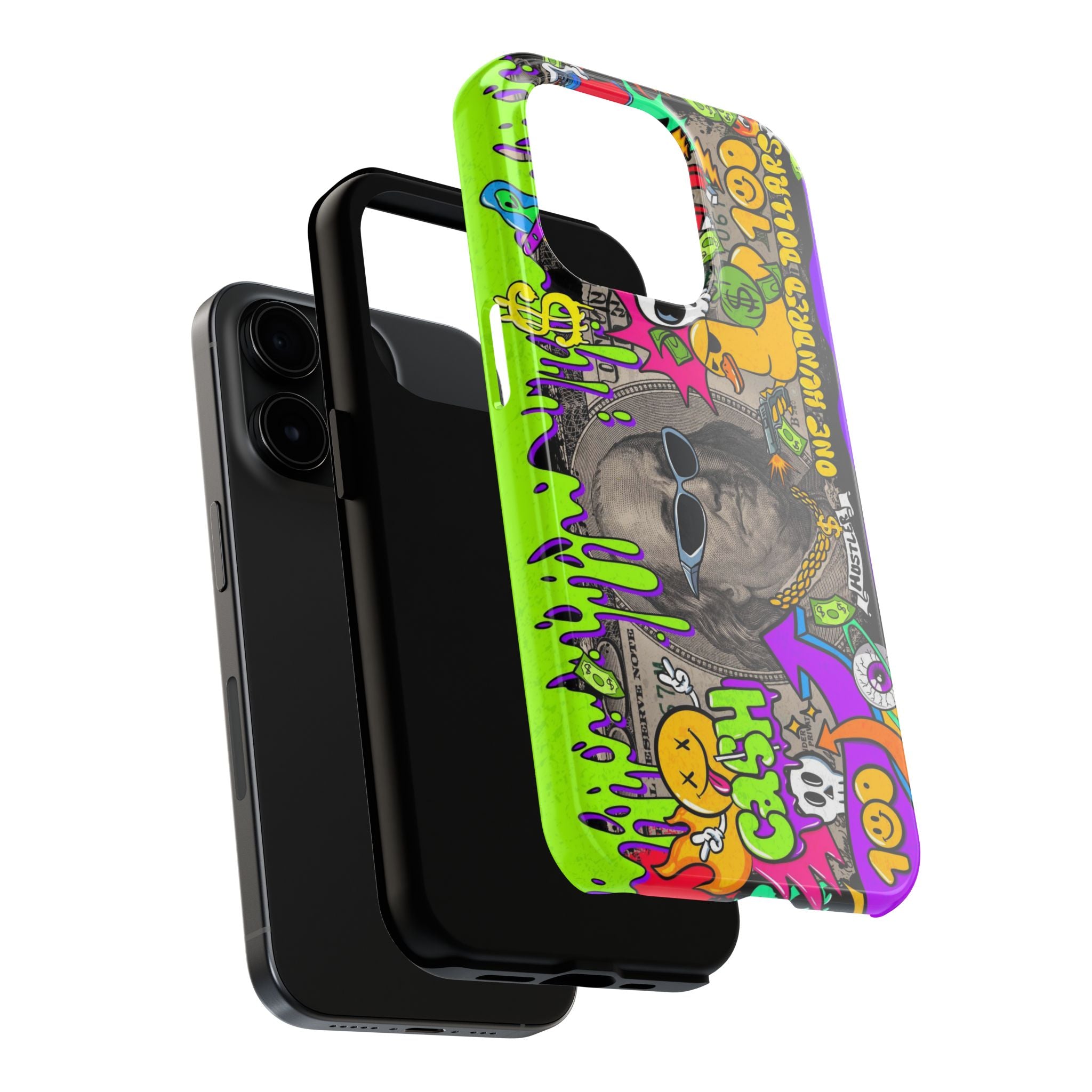 Vibrant Abstract Tough iPhone and Samsung Phone Cases - Funky, Graffiti-Style Protection, Perfect for Teens, Unique Gift, Street Art Lover, Cool Accessories