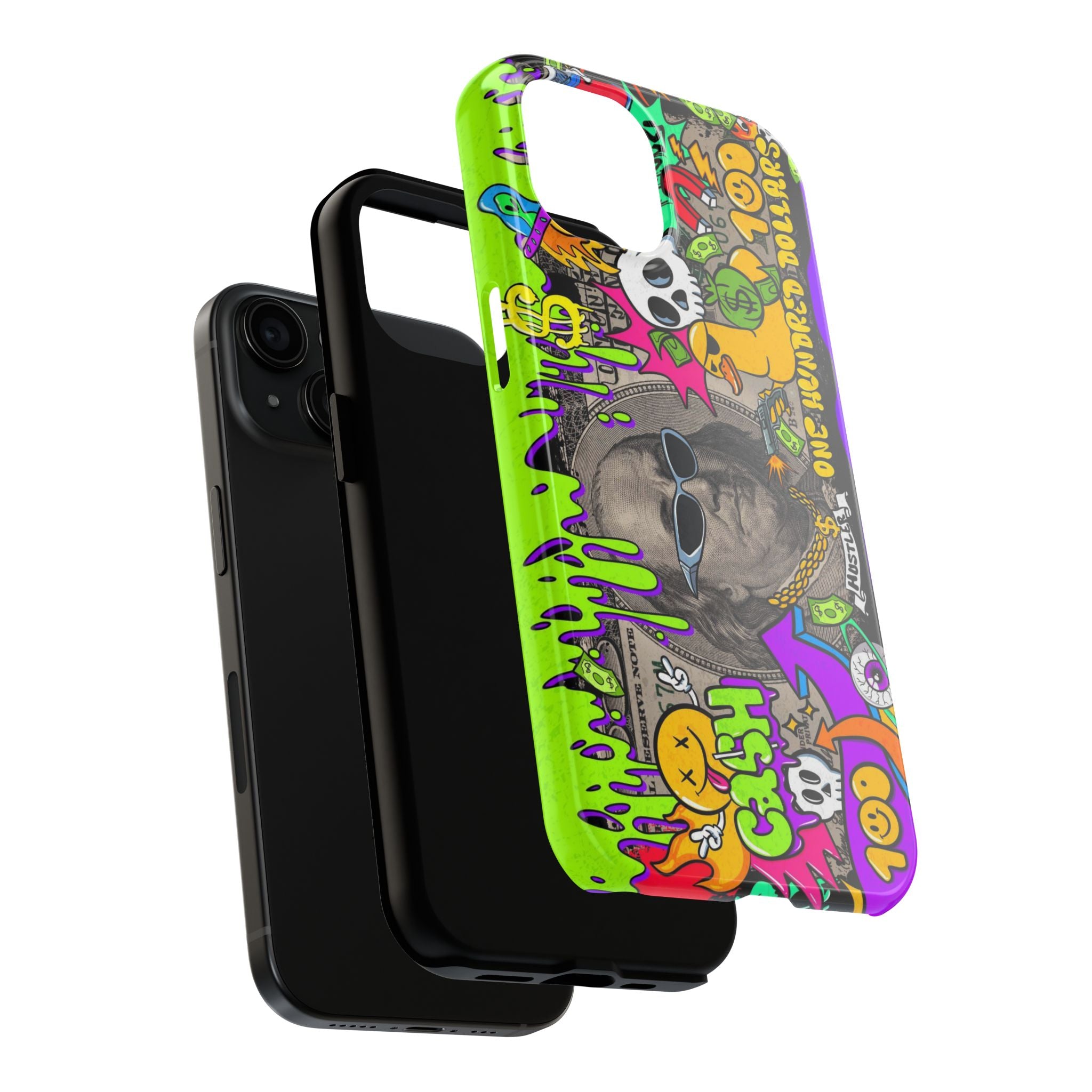 Vibrant Abstract Tough iPhone and Samsung Phone Cases - Funky, Graffiti-Style Protection, Perfect for Teens, Unique Gift, Street Art Lover, Cool Accessories
