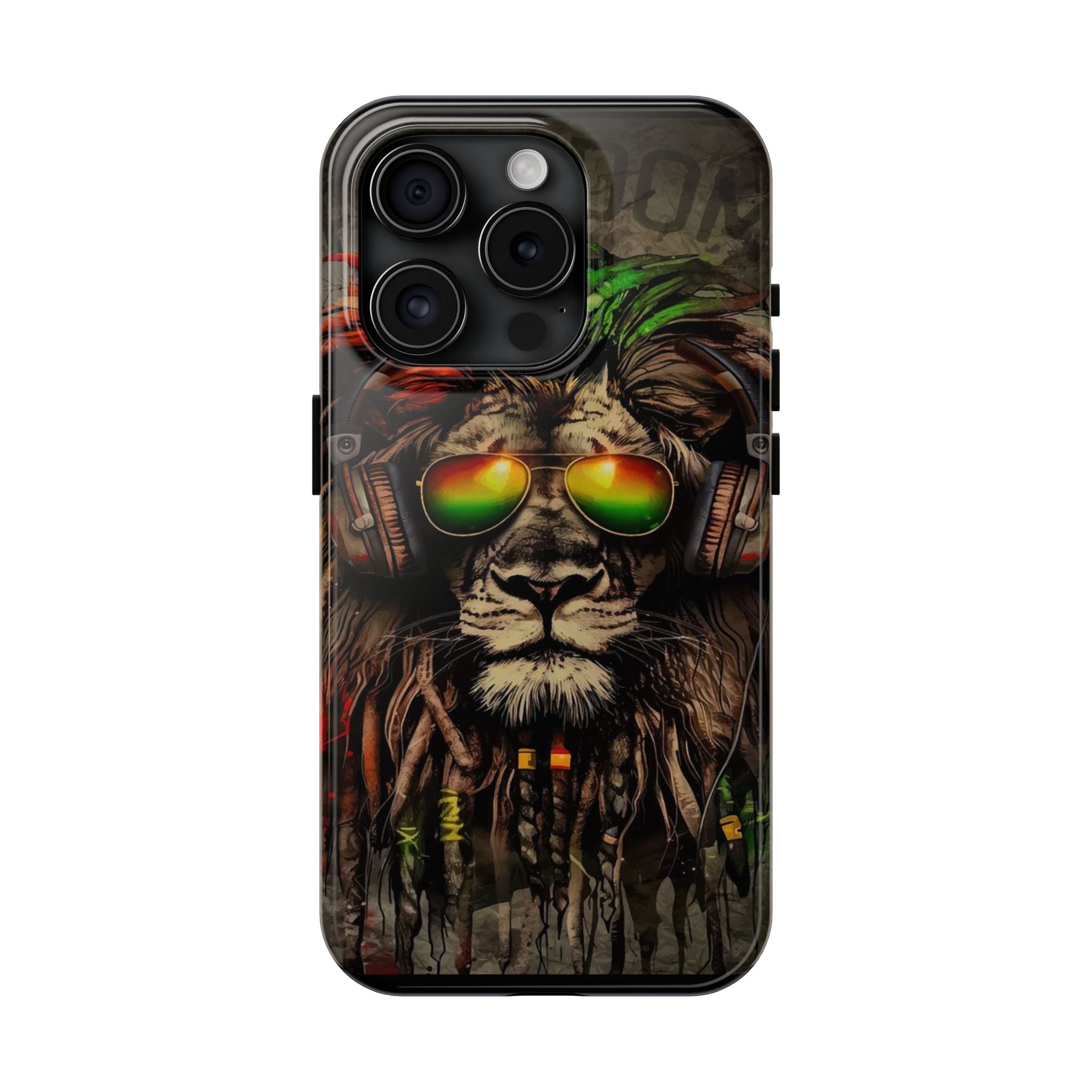 Reggae Lion Iphone Phone Case - Tough Phone Cases for Music Lovers, Gift for Rasta Fans, Vibrant Phone Cover, Unique Phone Accessories, [...]
