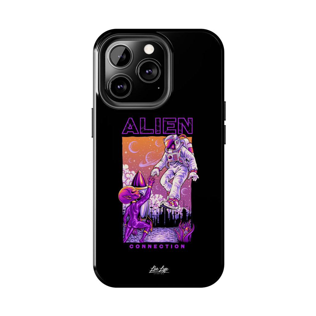 Alien Connection Phone Case – Sleek Black Cover