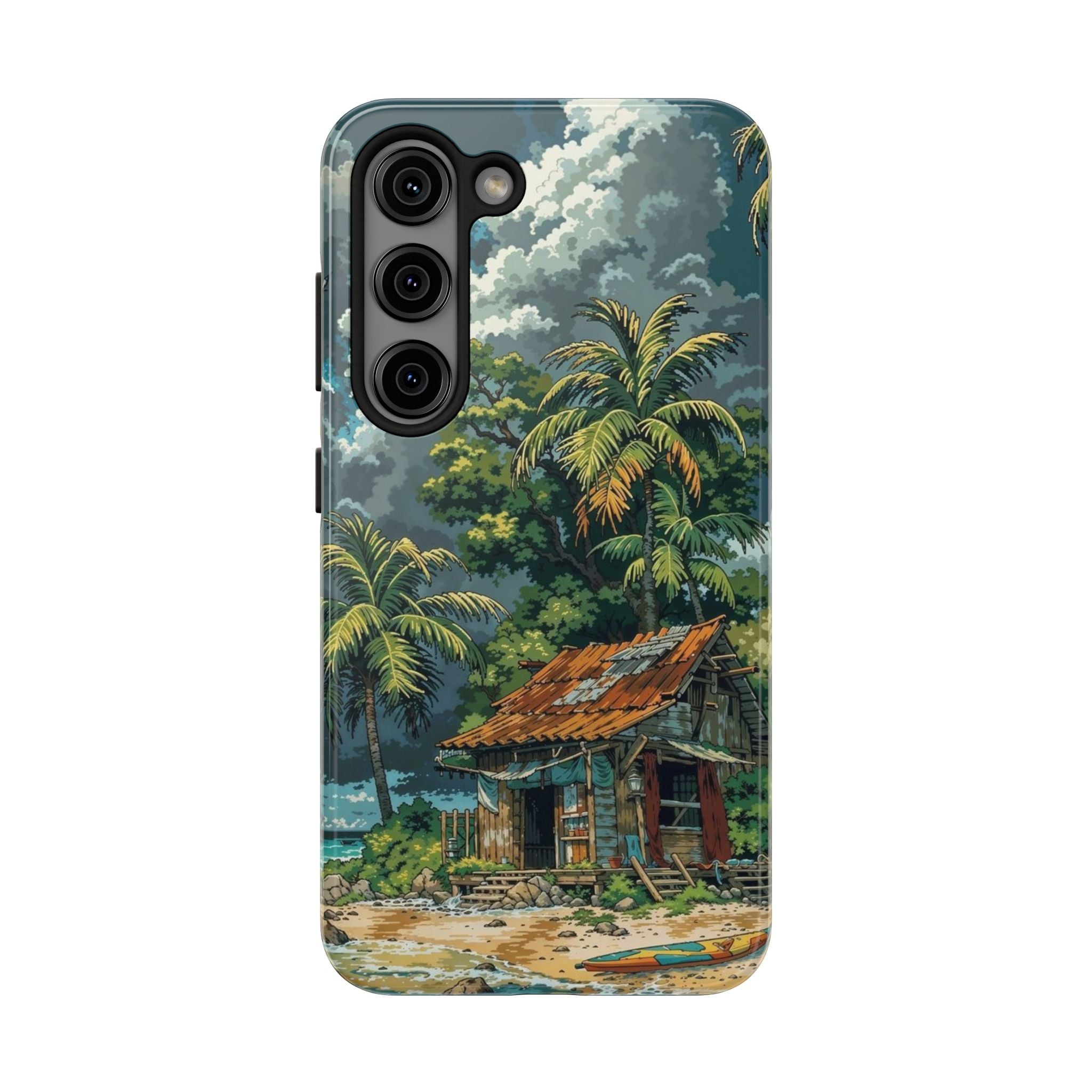Tropical Paradise Tough iPhone and Samsung Cases - Beach Vibe, Summer Gift, Durable Protection for Adventure Lovers, Coastal Decor, Phone Accessories