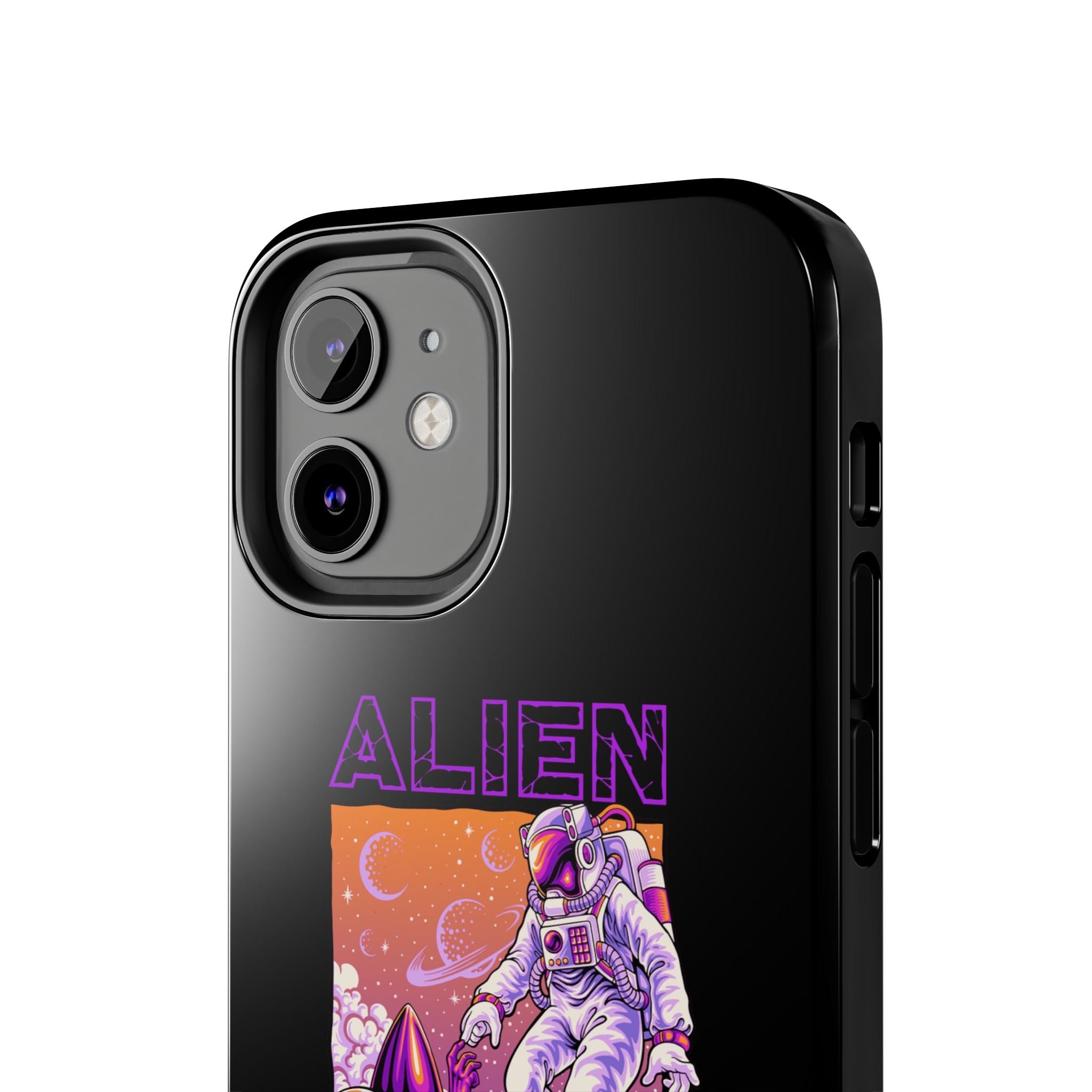 Alien Connection Phone Case – Sleek Black Cover