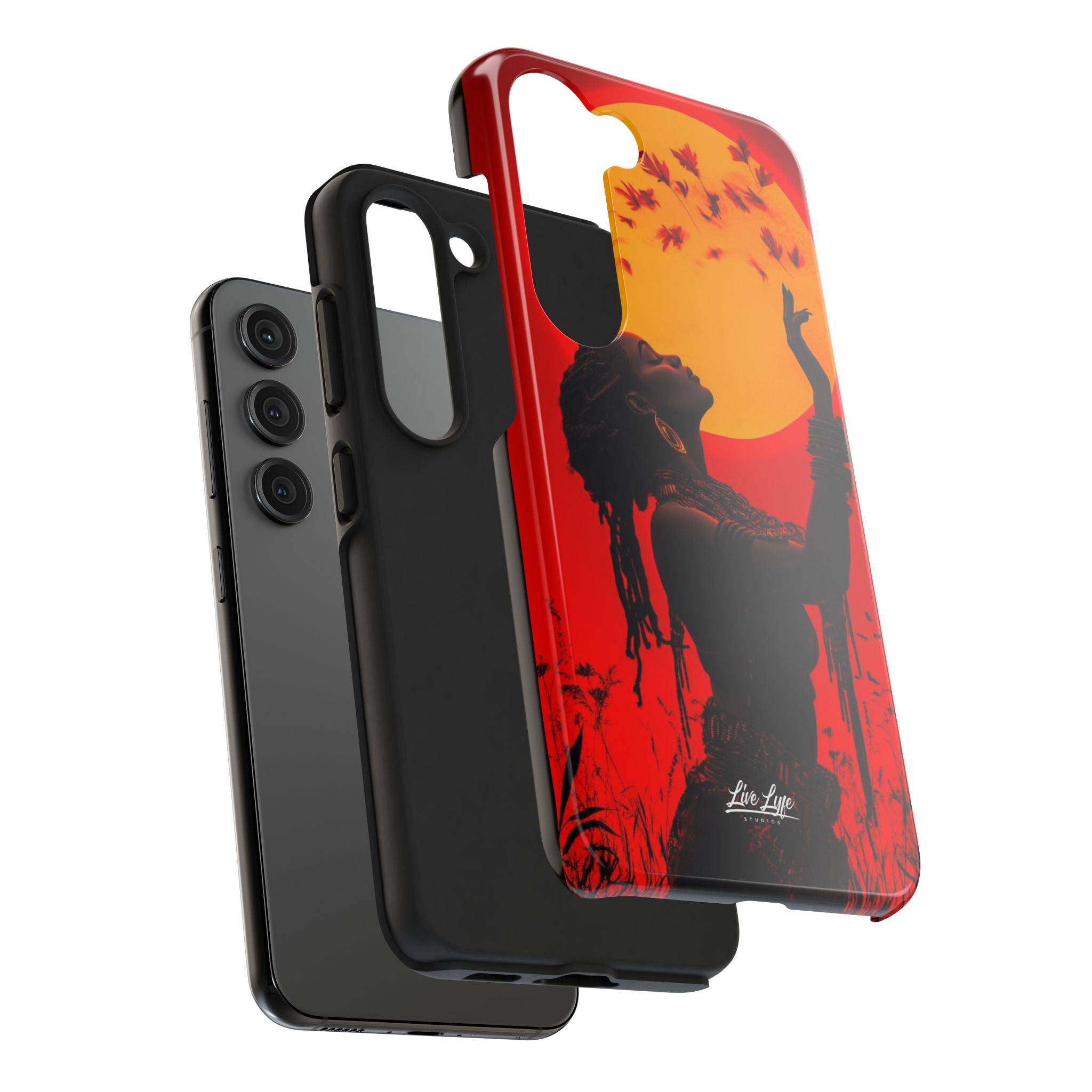 Sunset Spirit, Rasta Soul Awakening Phone Case