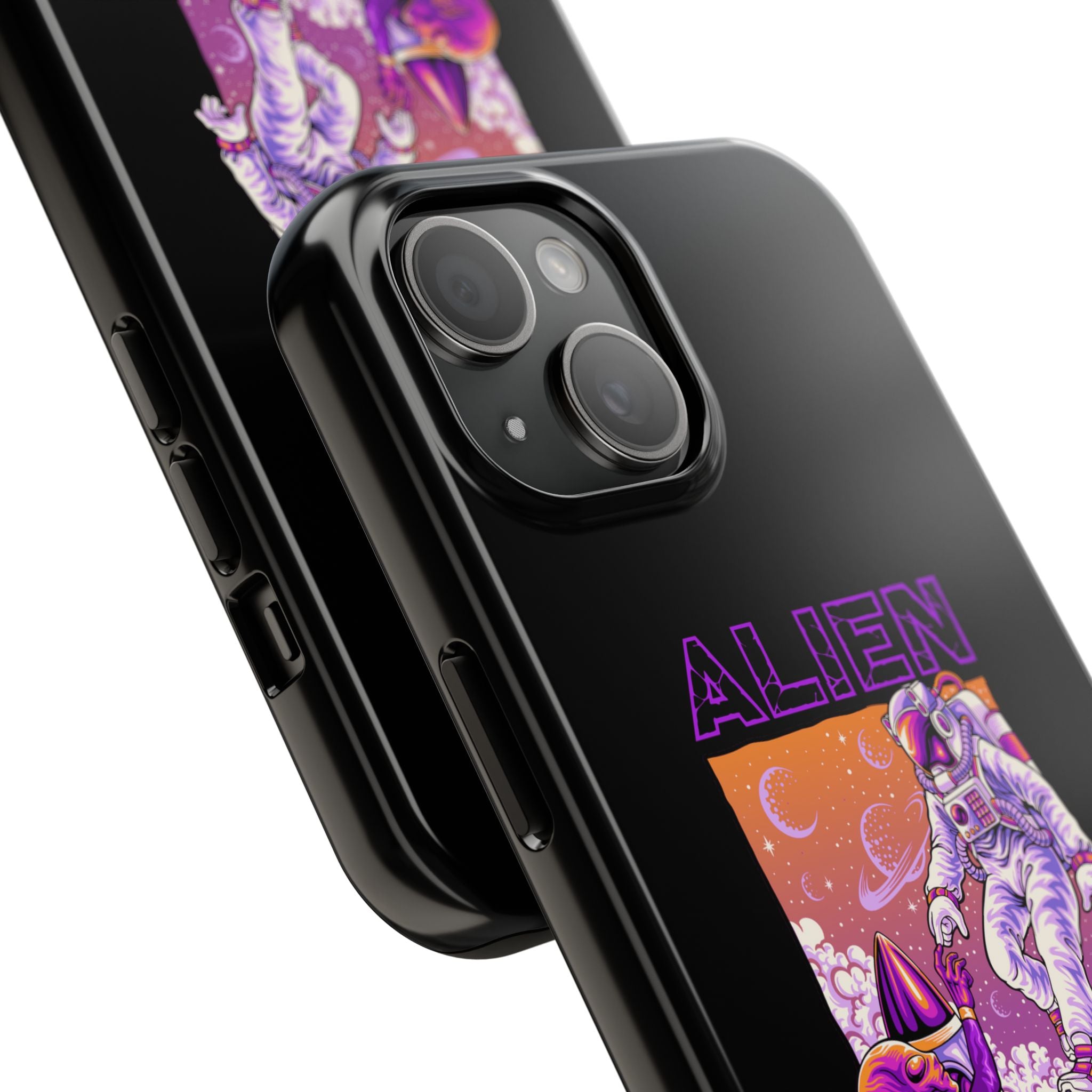 Alien Connection Phone Case – Sleek Black Cover