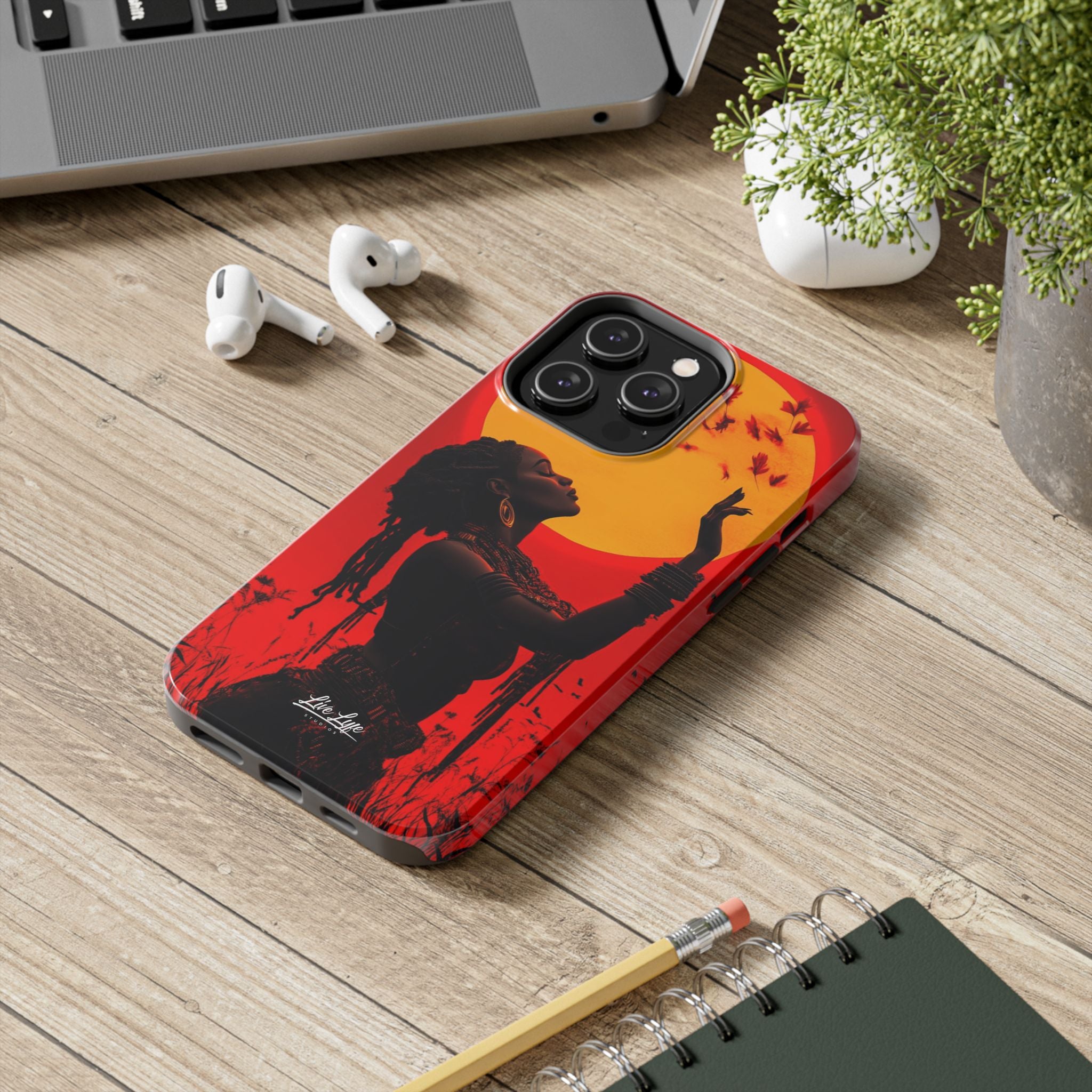 Sunset Spirit, Rasta Soul Awakening Phone Case