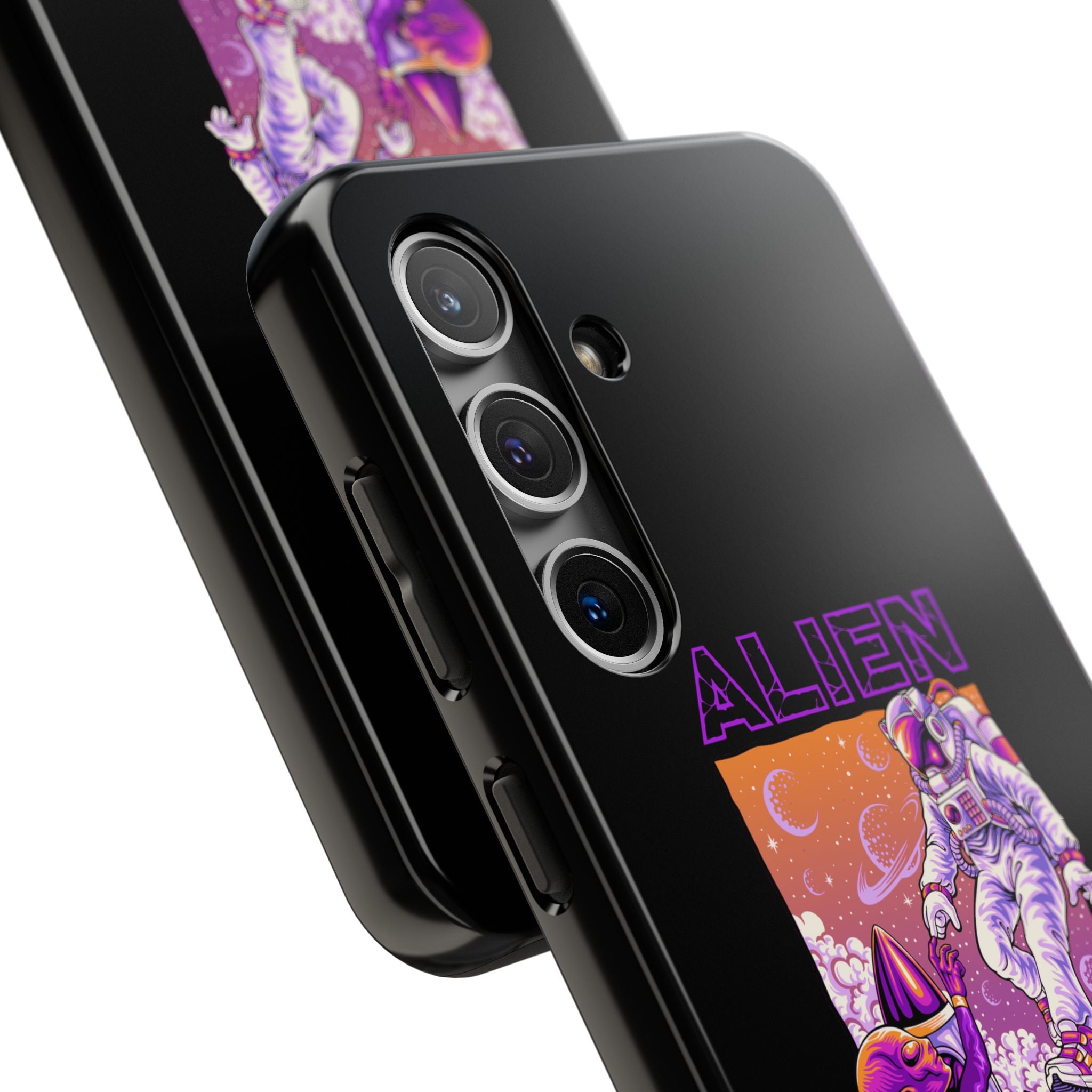 Alien Connection Phone Case – Sleek Black Cover