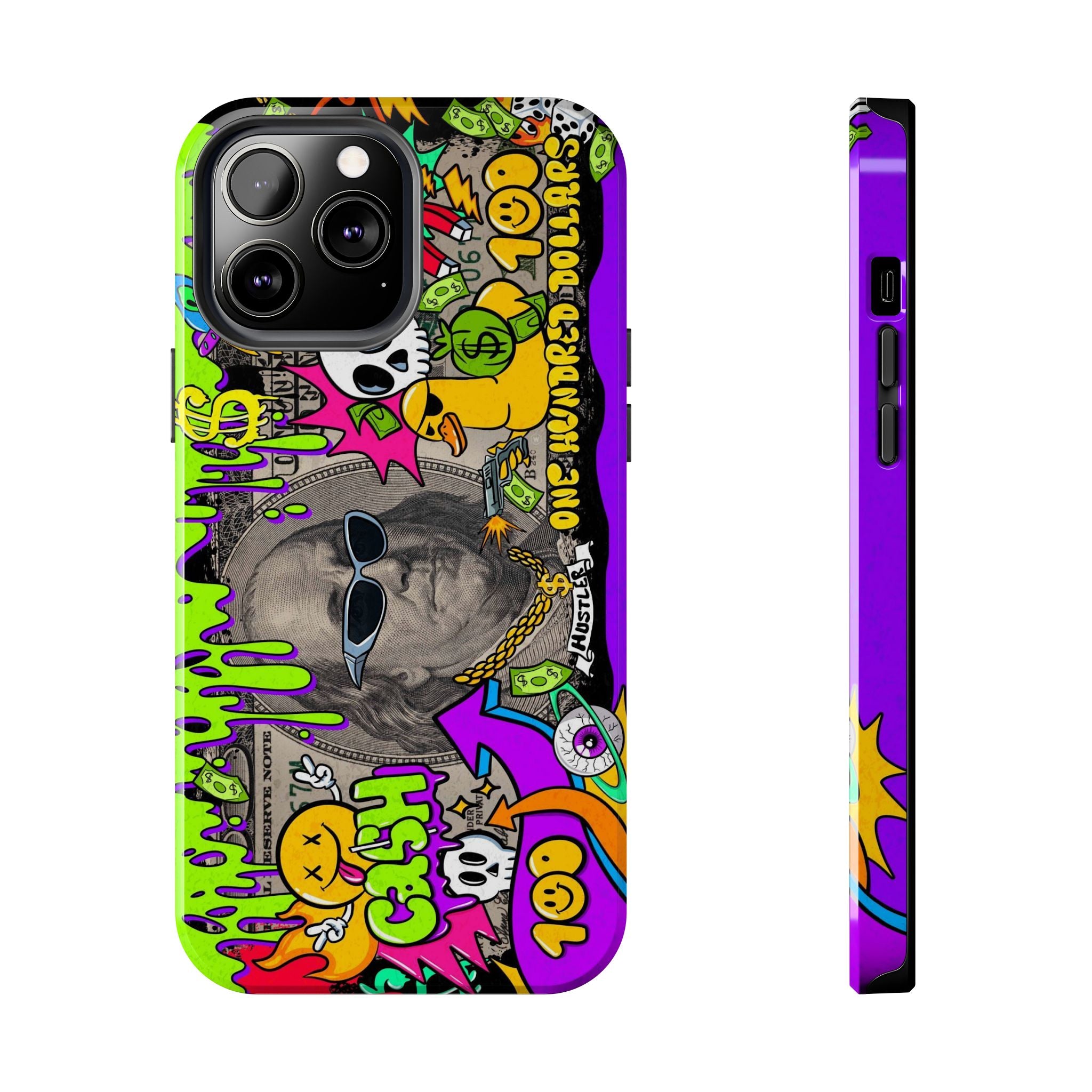 Vibrant Abstract Tough iPhone and Samsung Phone Cases - Funky, Graffiti-Style Protection, Perfect for Teens, Unique Gift, Street Art Lover, Cool Accessories
