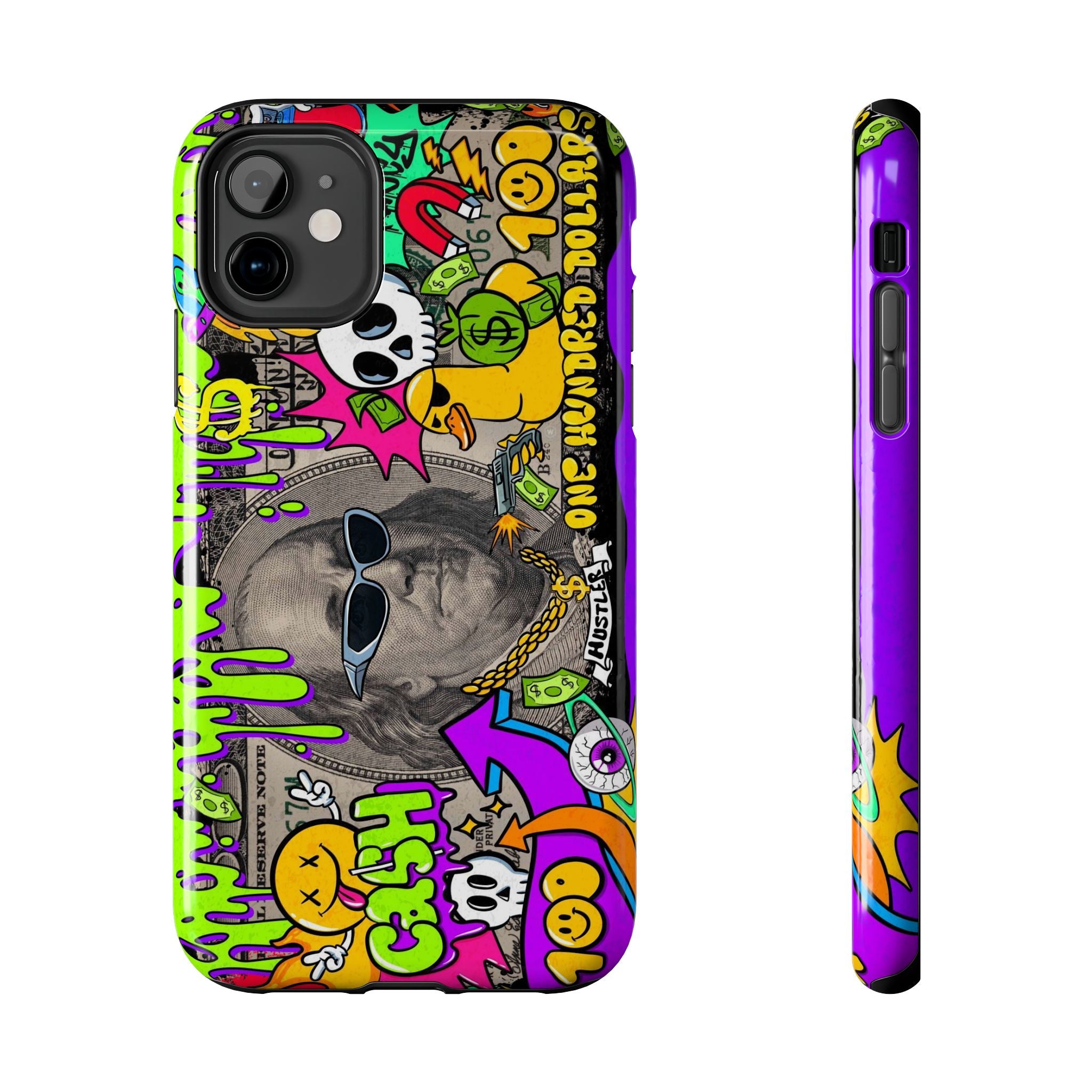 Vibrant Abstract Tough iPhone and Samsung Phone Cases - Funky, Graffiti-Style Protection, Perfect for Teens, Unique Gift, Street Art Lover, Cool Accessories