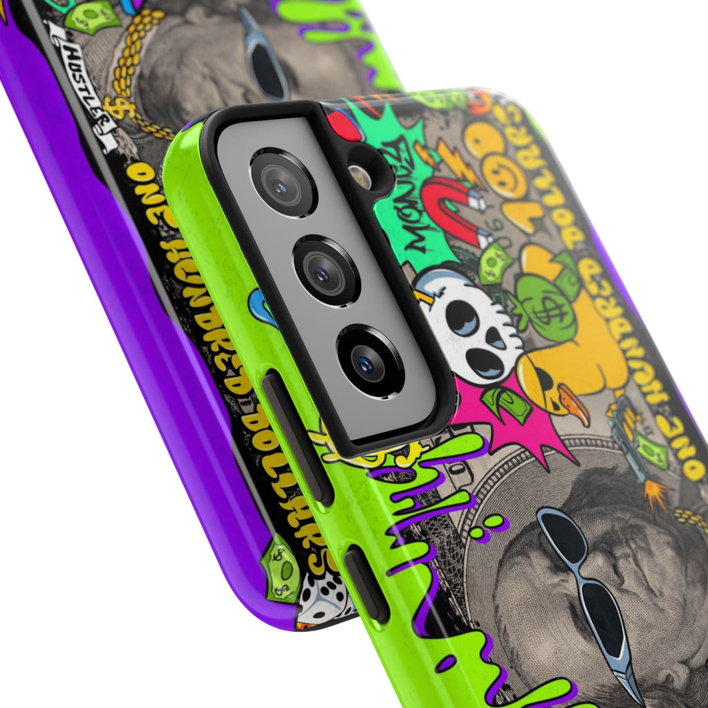 Vibrant Abstract Tough iPhone and Samsung Phone Cases - Funky, Graffiti-Style Protection, Perfect for Teens, Unique Gift, Street Art Lover, Cool Accessories