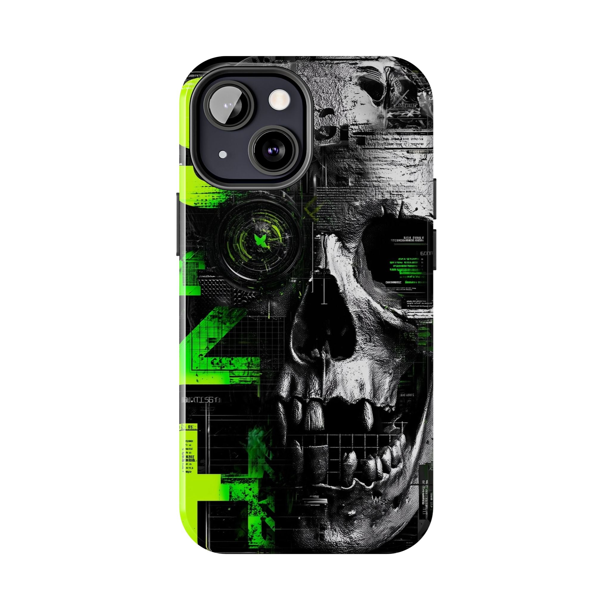 Edgy Skull iPhone Case Tough Protection for Your Device, Unique Design for Gamers, Halloween Gift, Tech Accessories, Bold Aesthetic