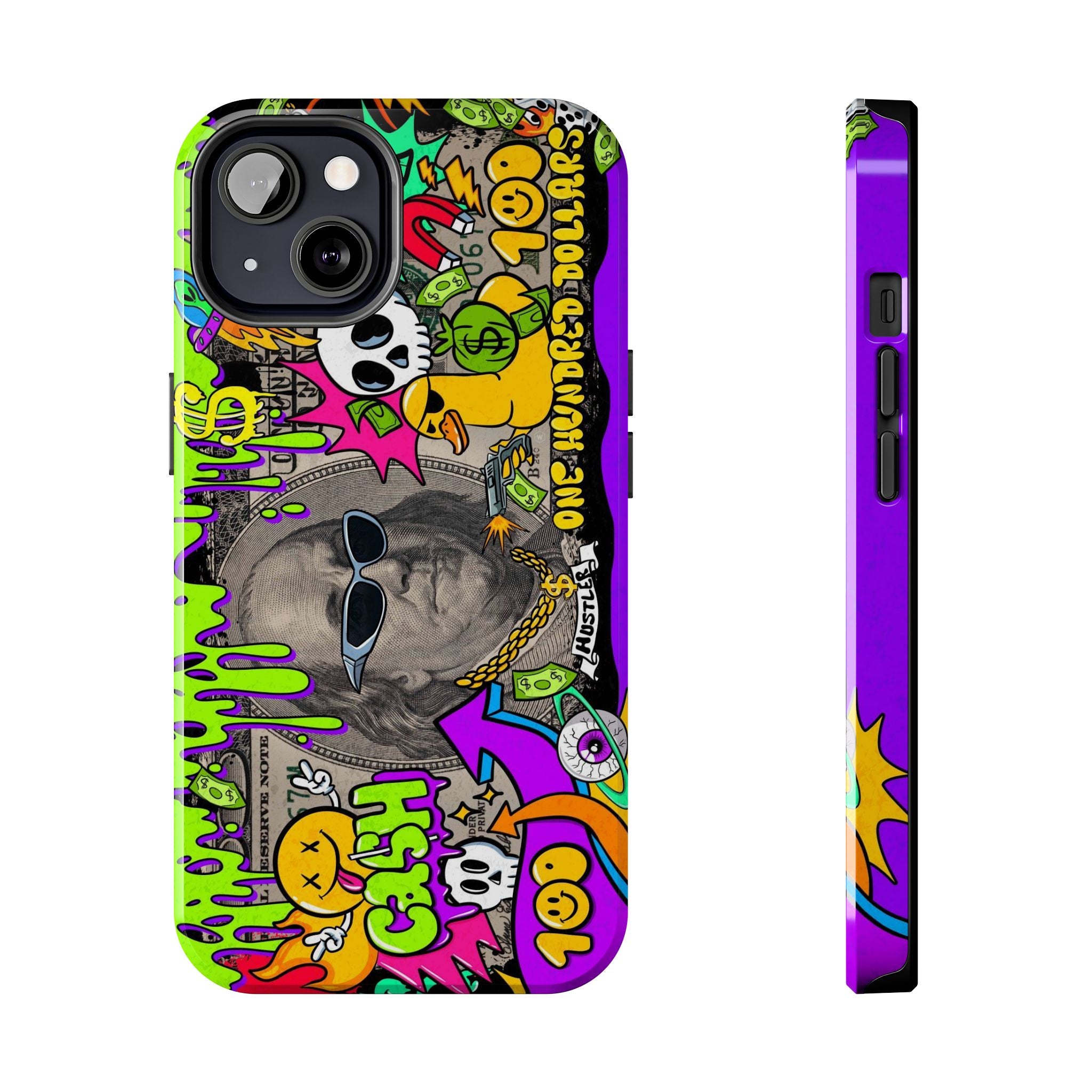 Vibrant Abstract Tough iPhone and Samsung Phone Cases - Funky, Graffiti-Style Protection, Perfect for Teens, Unique Gift, Street Art Lover, Cool Accessories