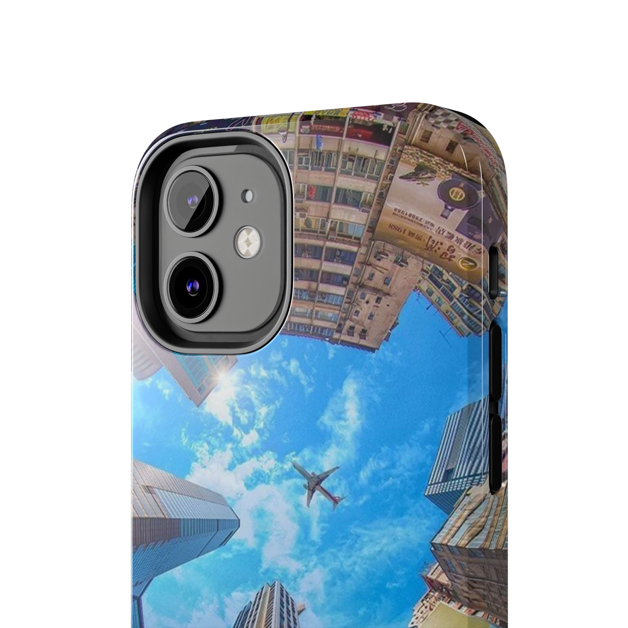 Urban Skyline Tough iPhone Case, Durable Phone Cover, Cityscape Accessory, Gift for Travelers, Urban Style Protection