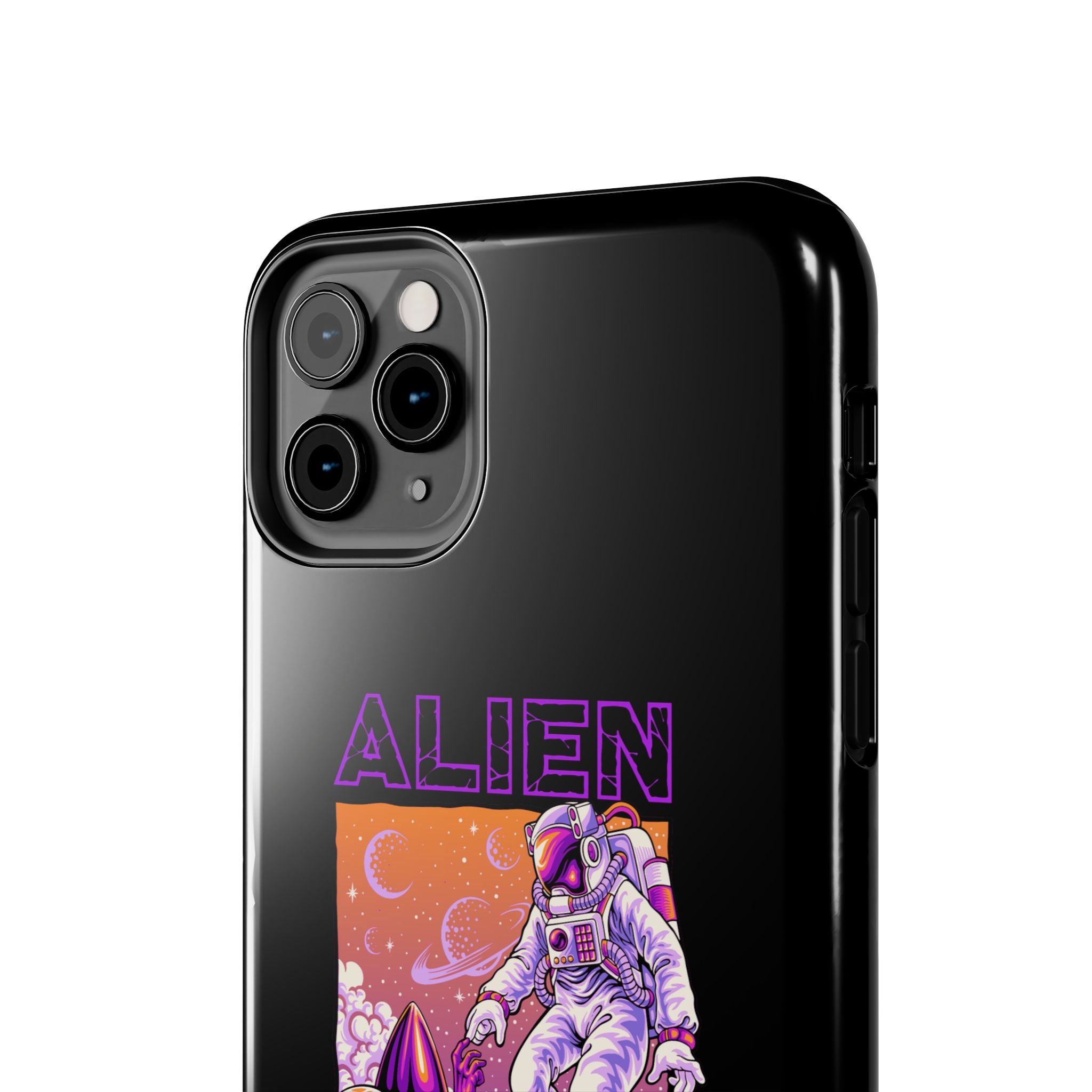 Alien Connection Phone Case – Sleek Black Cover