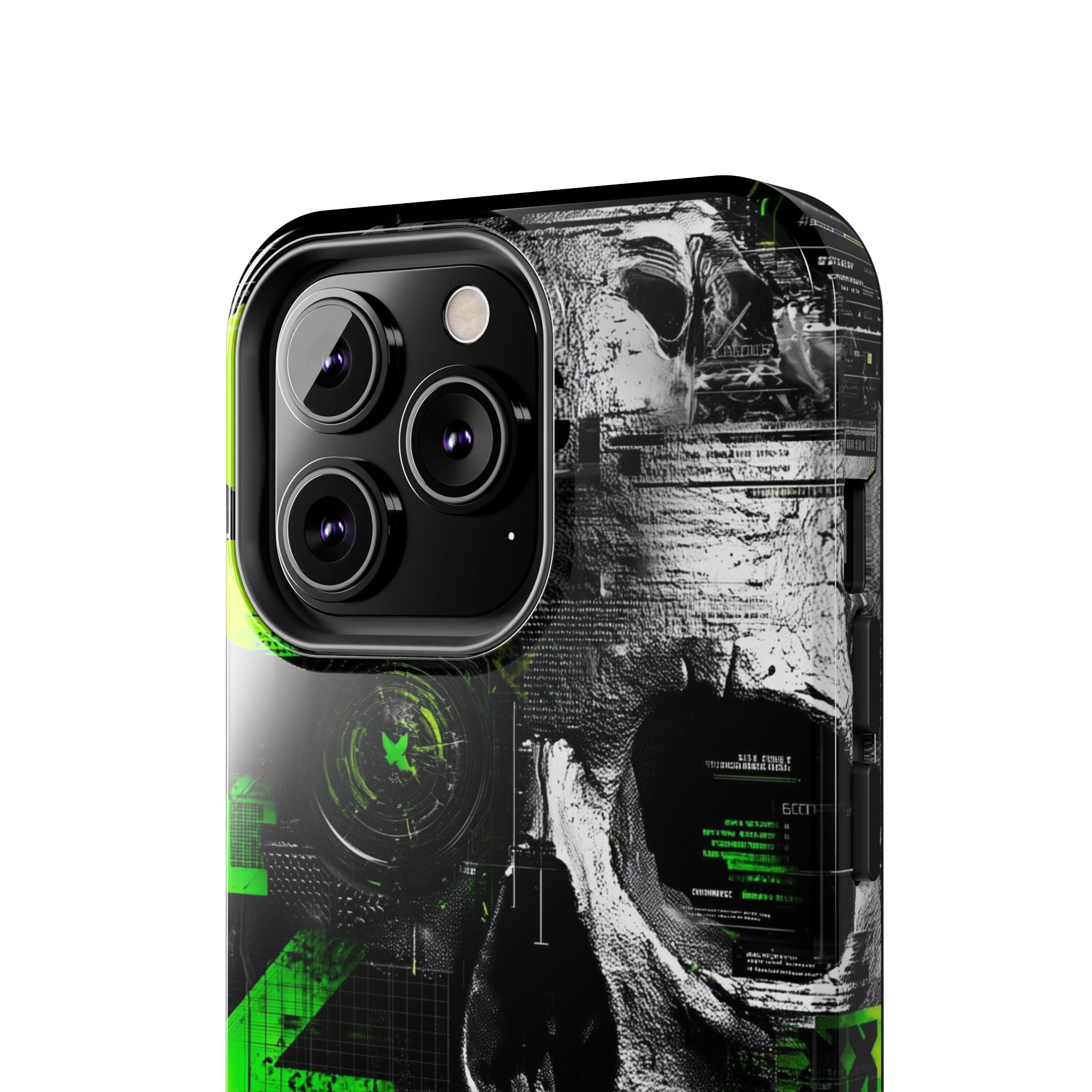 Edgy Skull iPhone Case Tough Protection for Your Device, Unique Design for Gamers, Halloween Gift, Tech Accessories, Bold Aesthetic