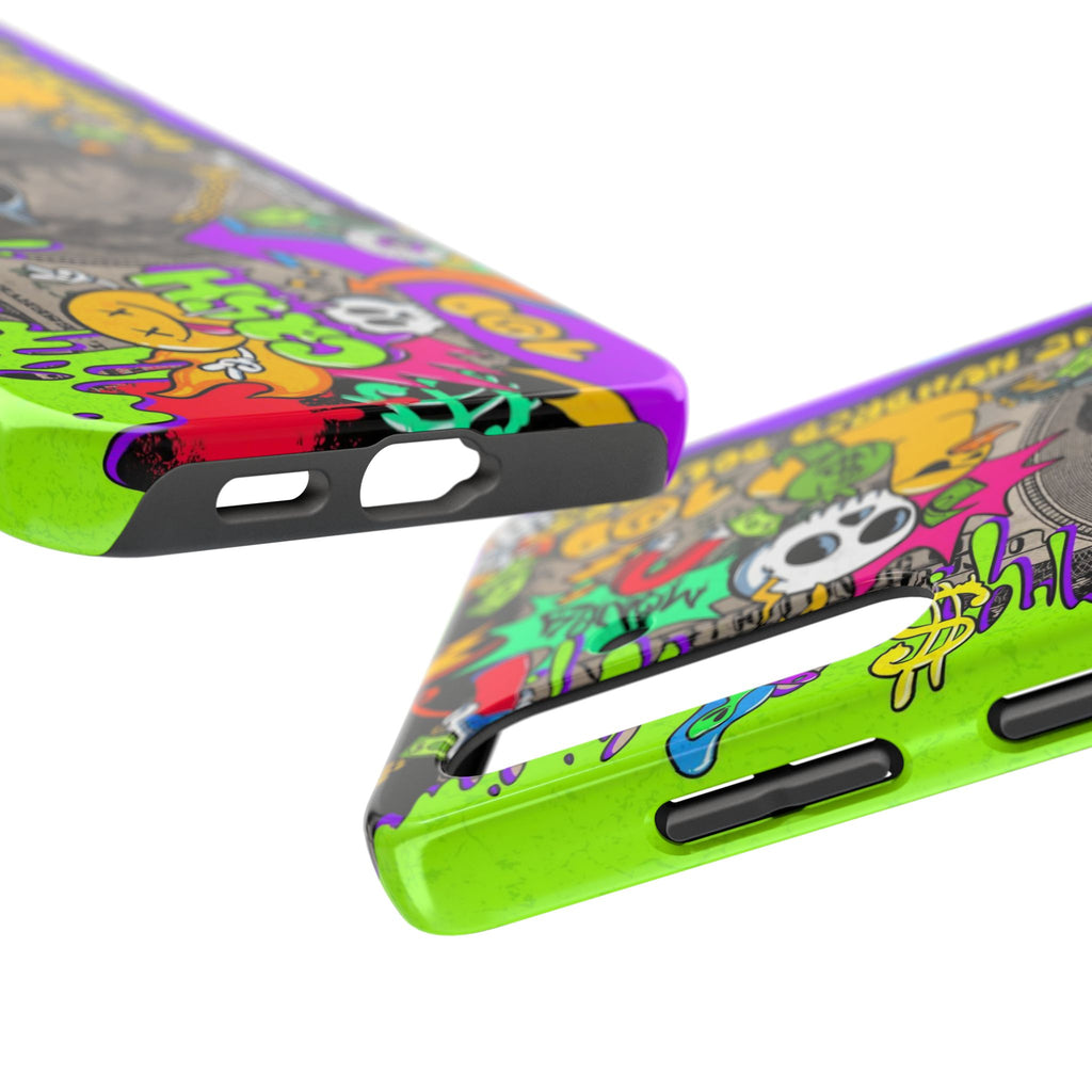 Vibrant Abstract Tough iPhone and Samsung Phone Cases - Funky, Graffiti-Style Protection, Perfect for Teens, Unique Gift, Street Art Lover, Cool Accessories